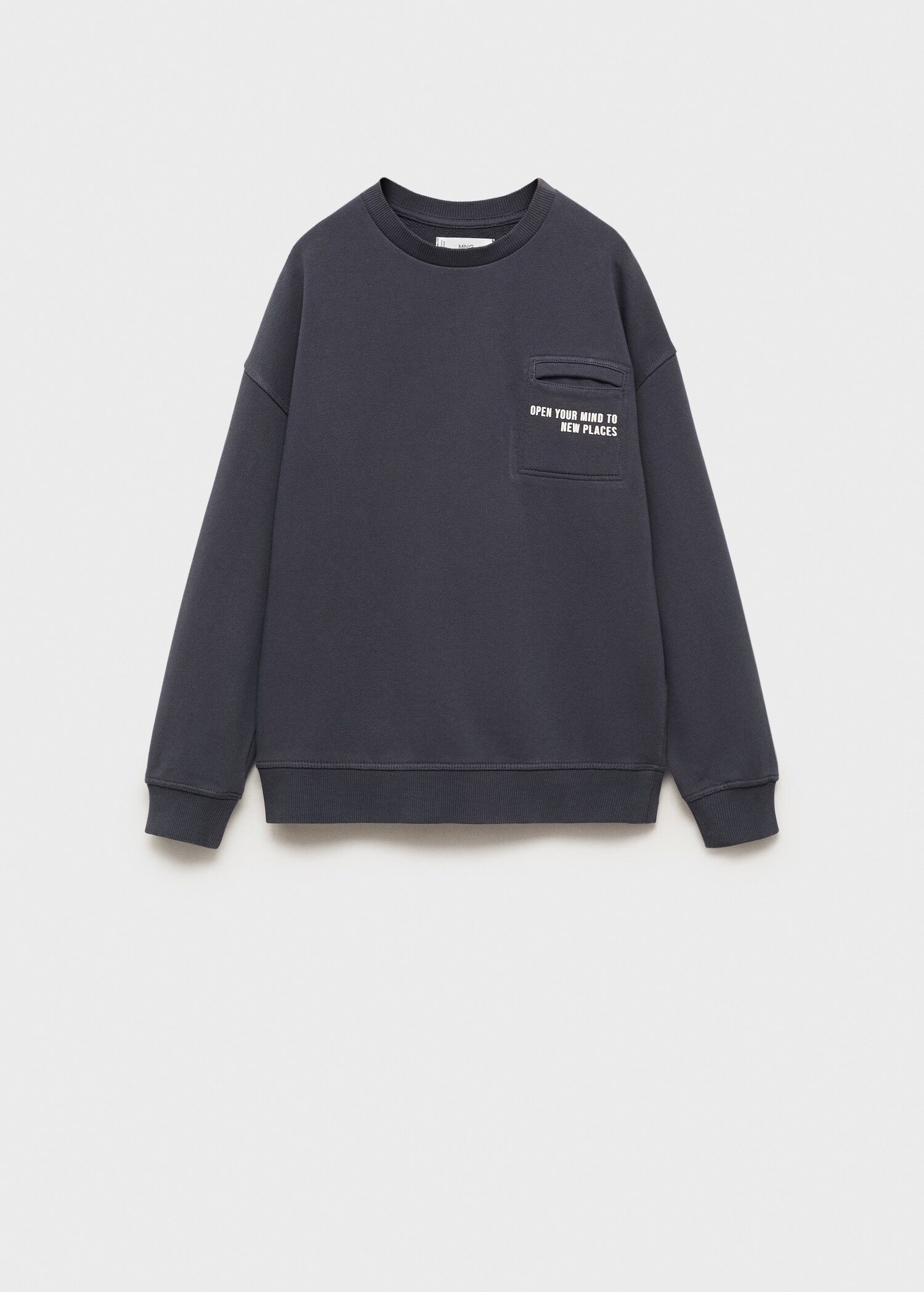 Pocket cotton sweatshirt - Article without model