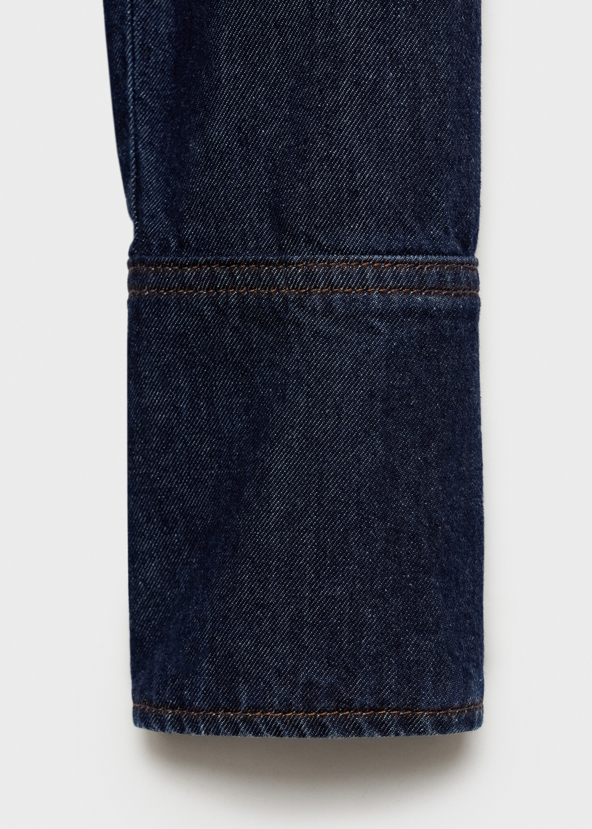 Rinse-wash denim shirt - Details of the article 0, Open Blue. Ref: 87083277-00.
