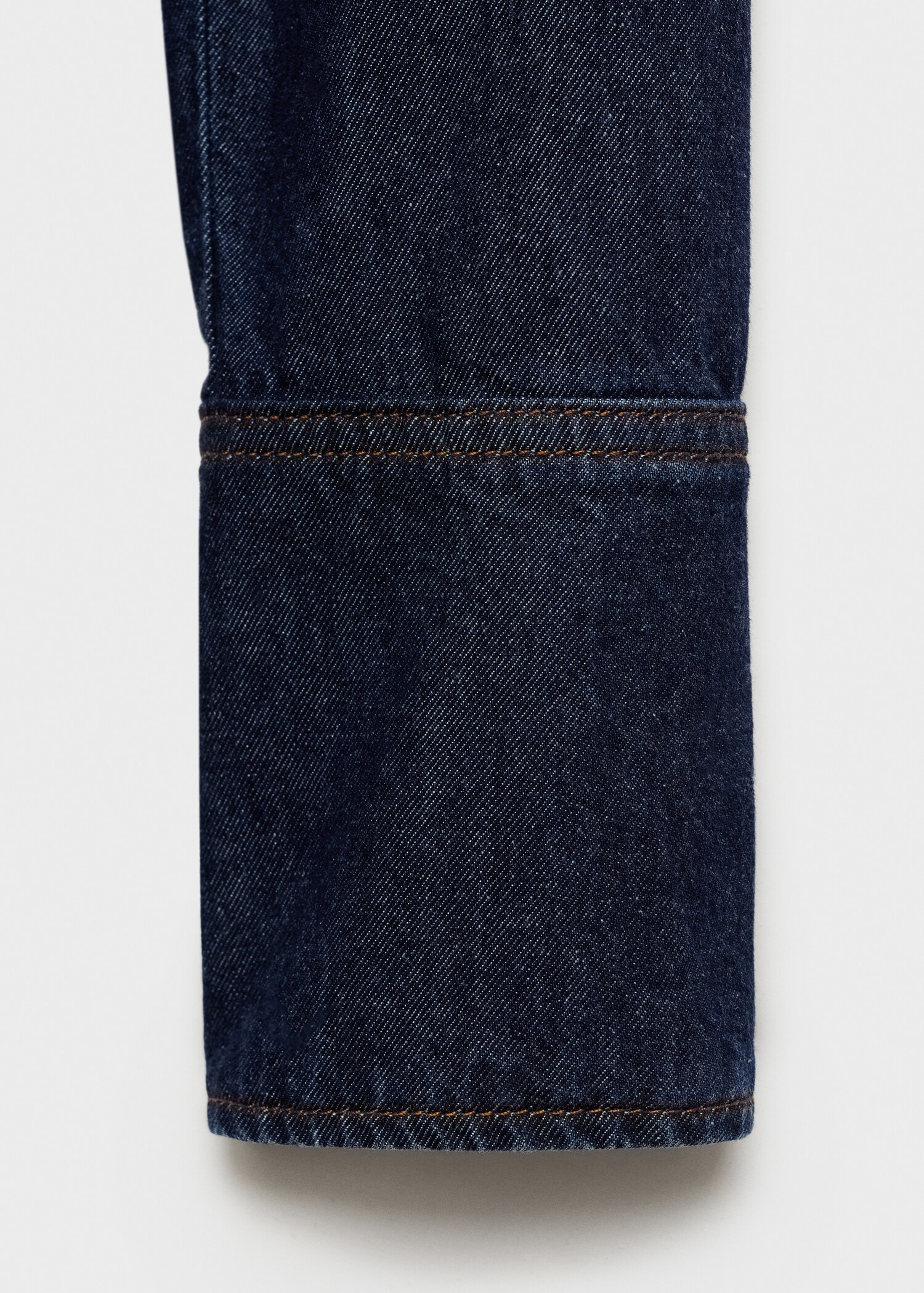 Rinse-wash denim shirt - Details of the article 0