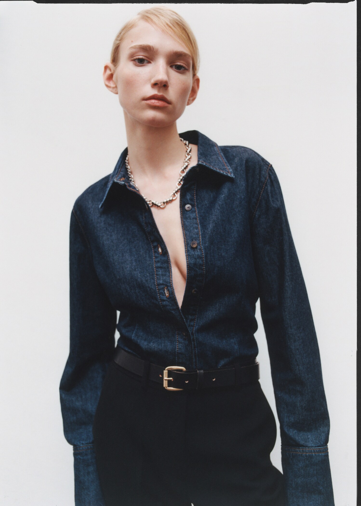 Rinse-wash denim shirt - Details of the article 6