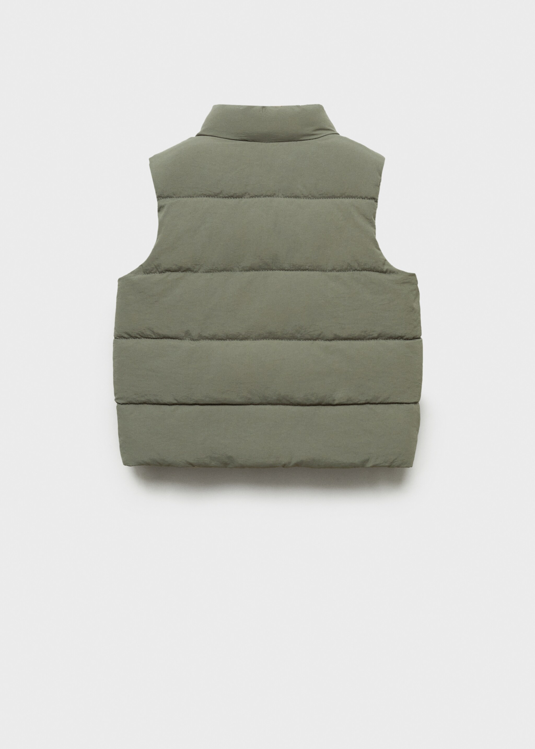 Quilted gilet - Reverse of the article, Green. Ref: 87083280-00.