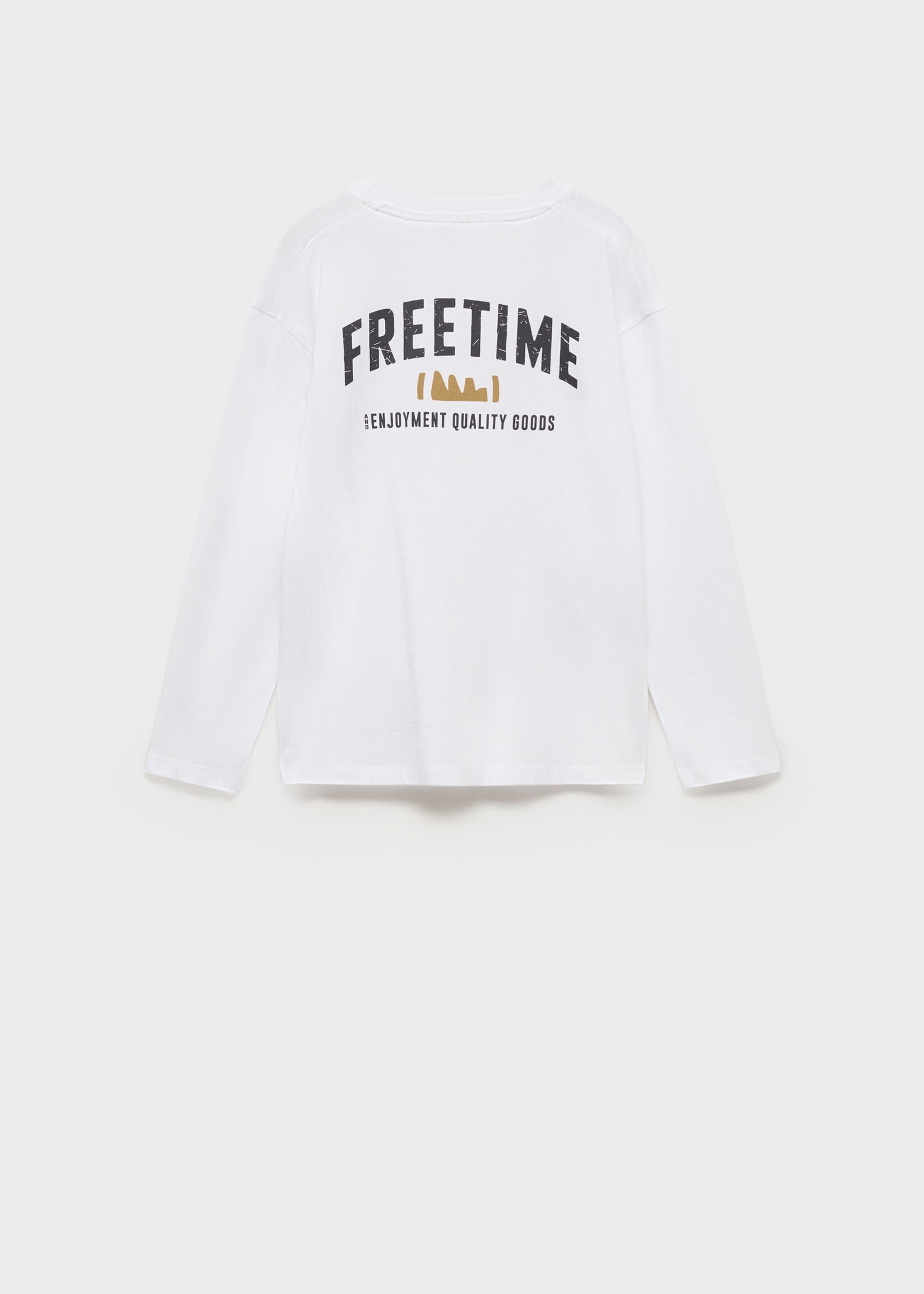 Printed cotton-blend T-shirt - Reverse of the article, Off White. Ref: 87083284-00.