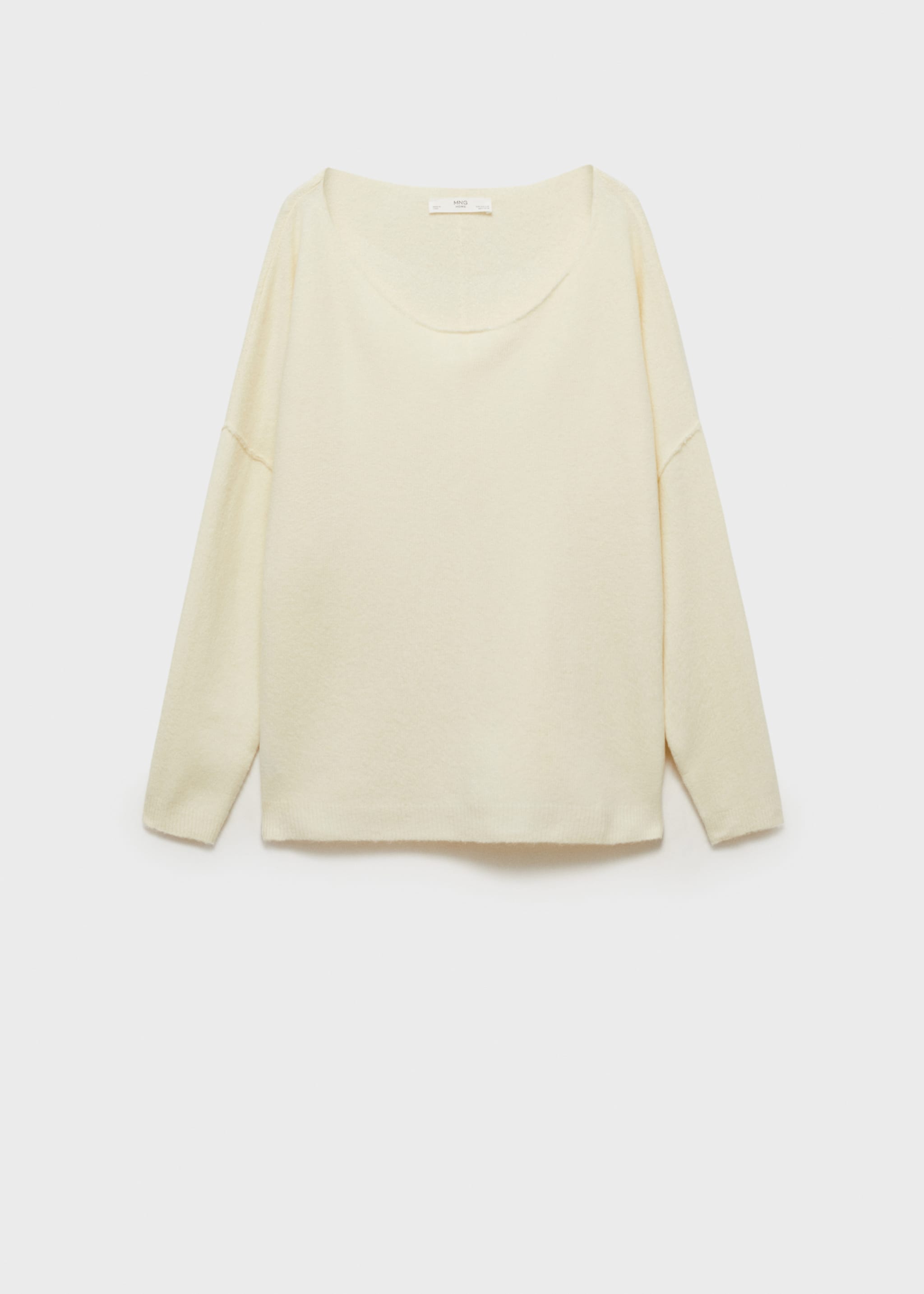 Oversize knit sweater - Article without model, Vanilla. Ref: 87083286-00.