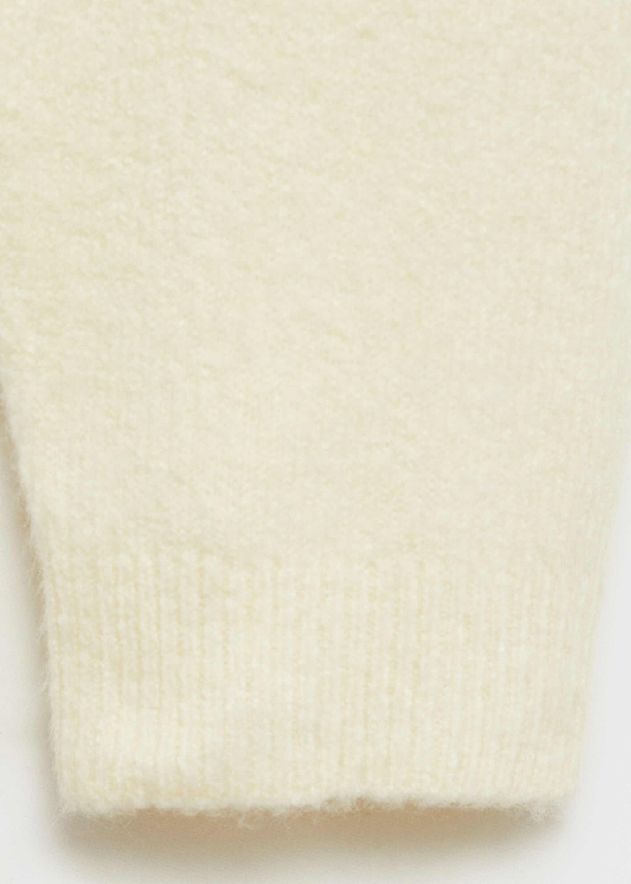 Oversize knit sweater - Details of the article 0, Vanilla. Ref: 87083286-00.