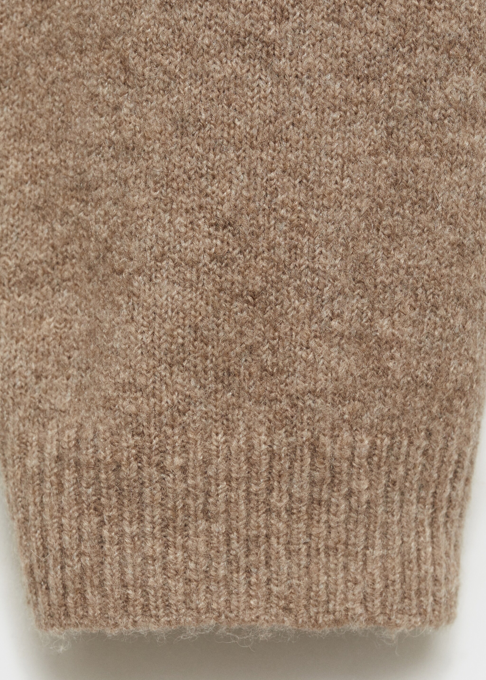 Oversize knit sweater - Details of the article 0, Tobacco Brown. Ref: 87083286-00.