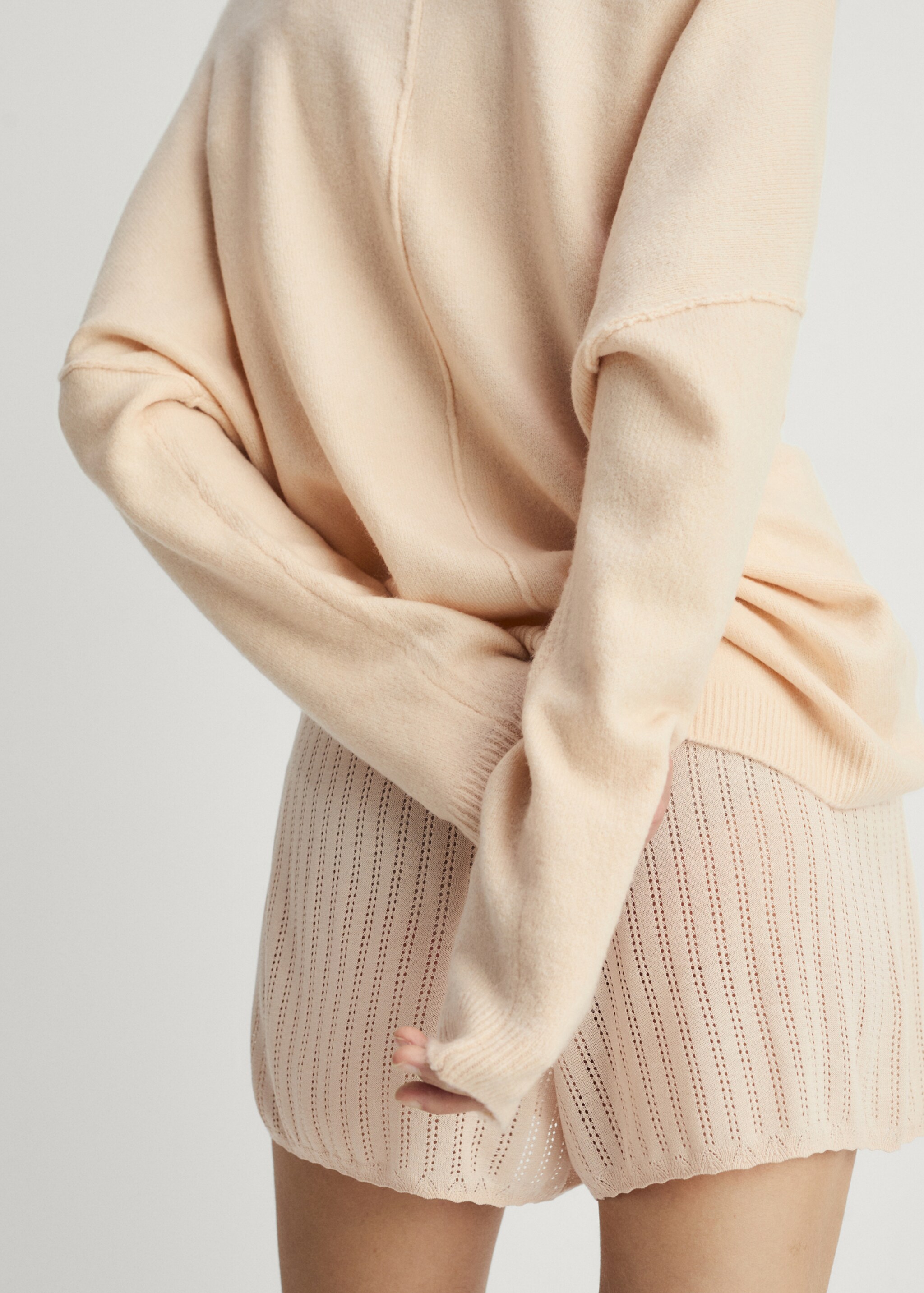 Pullover maglia oversize - Dettaglio dell'articolo 6, Rosa chiaro. Ref: 87083286-00.