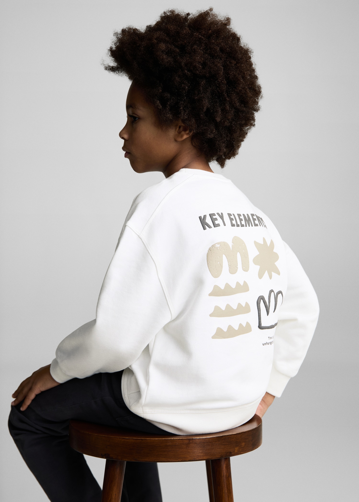 Printed embossed sweatshirt - Medium plane