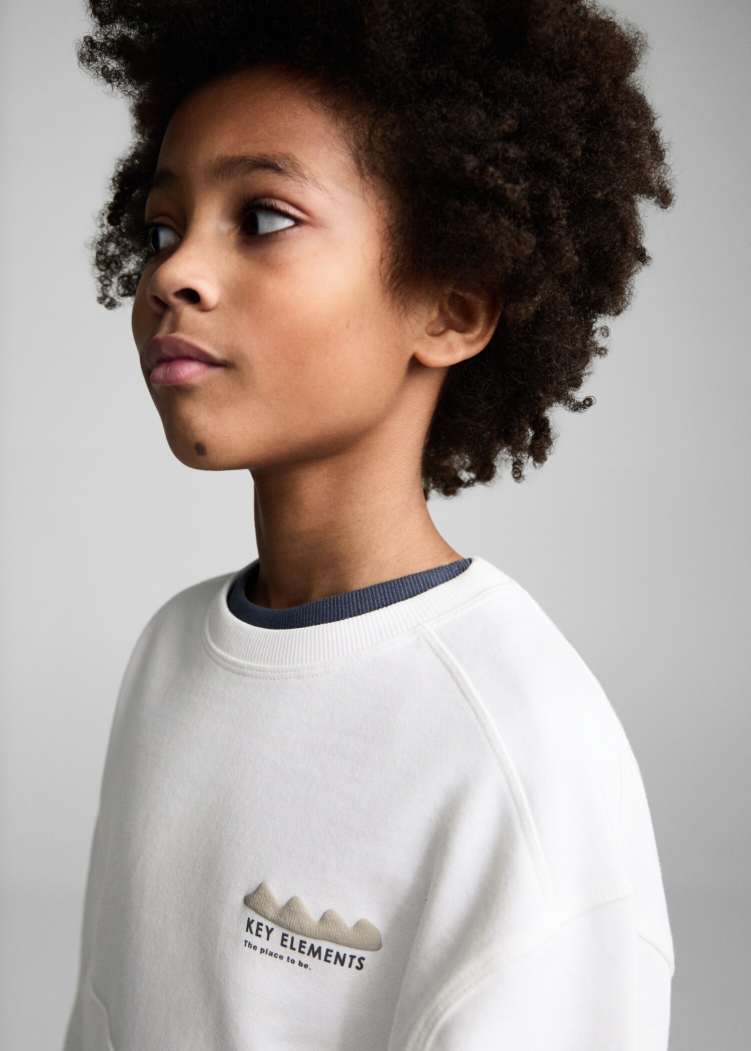 Printed embossed sweatshirt - Details of the article 1