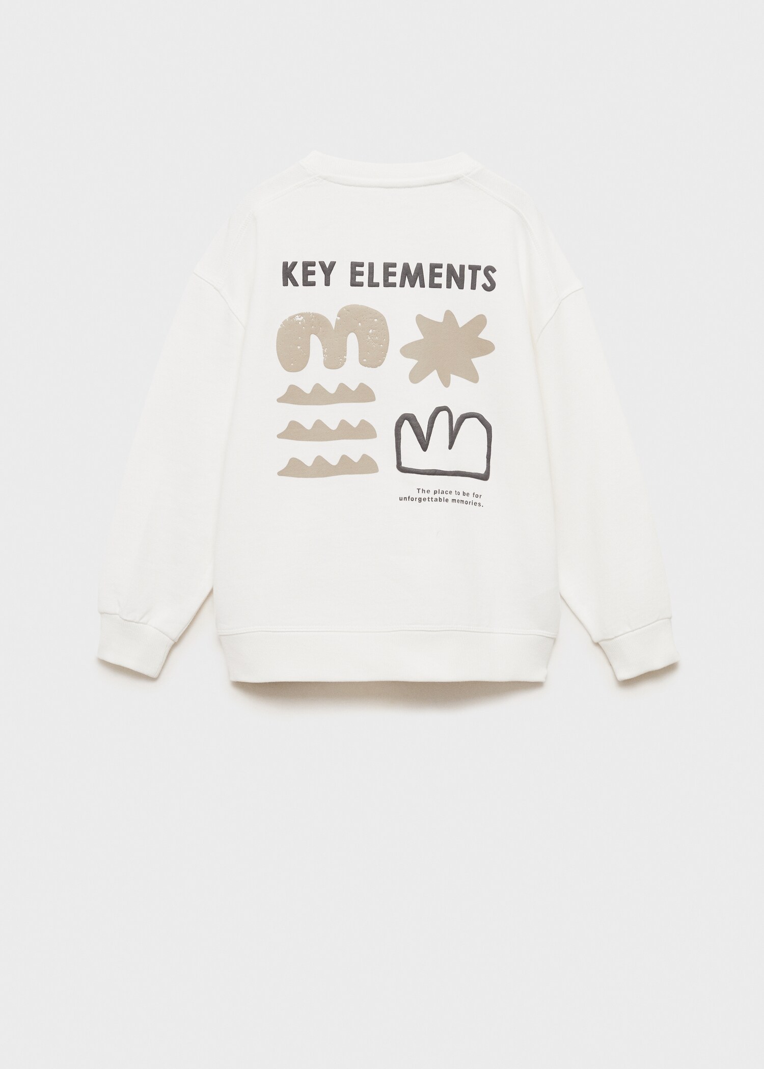 Printed embossed sweatshirt - Reverse of the article