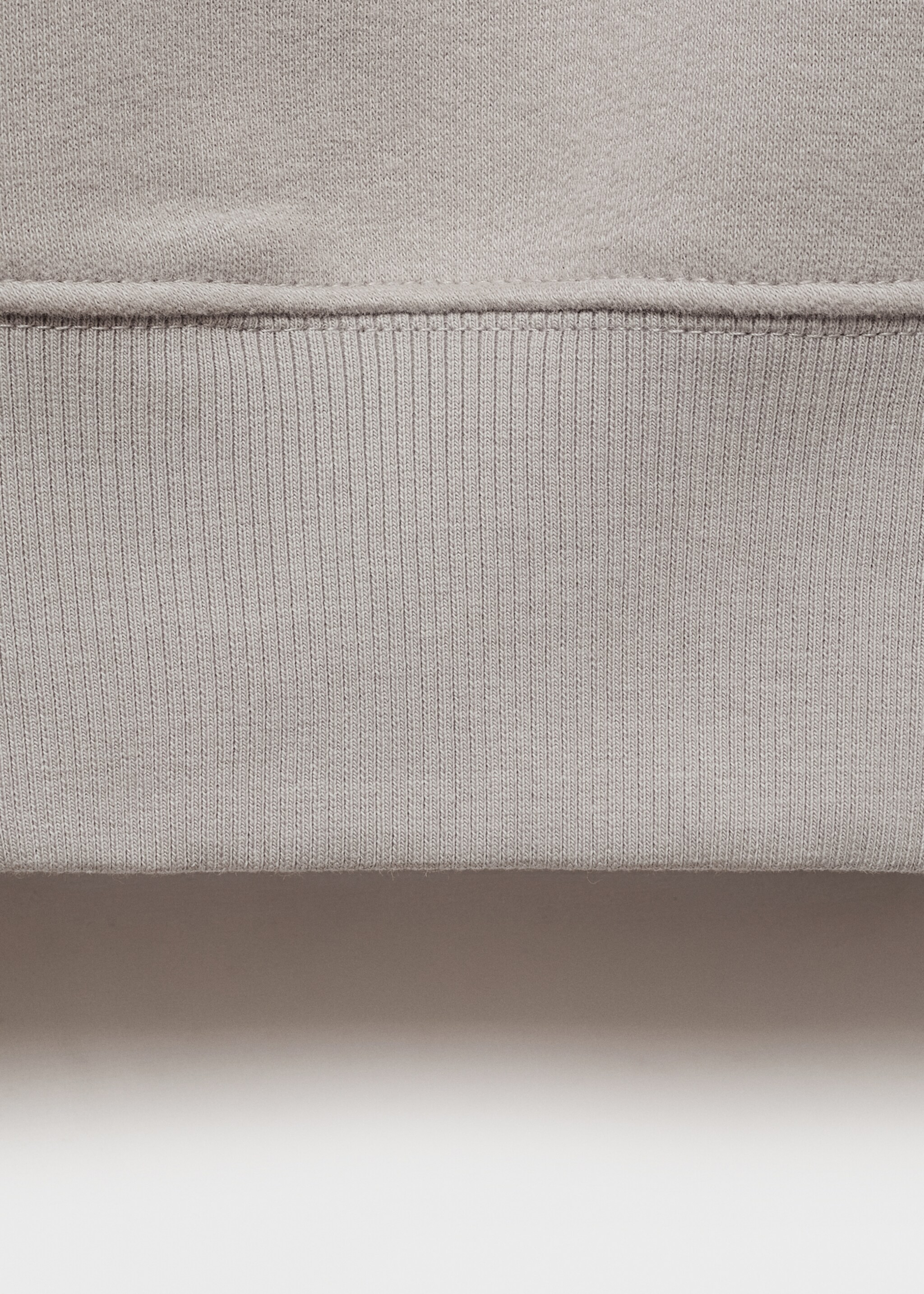 Cropped sweatshirt hoodie - Details of the article 0, Grey. Ref: 87083293-00.