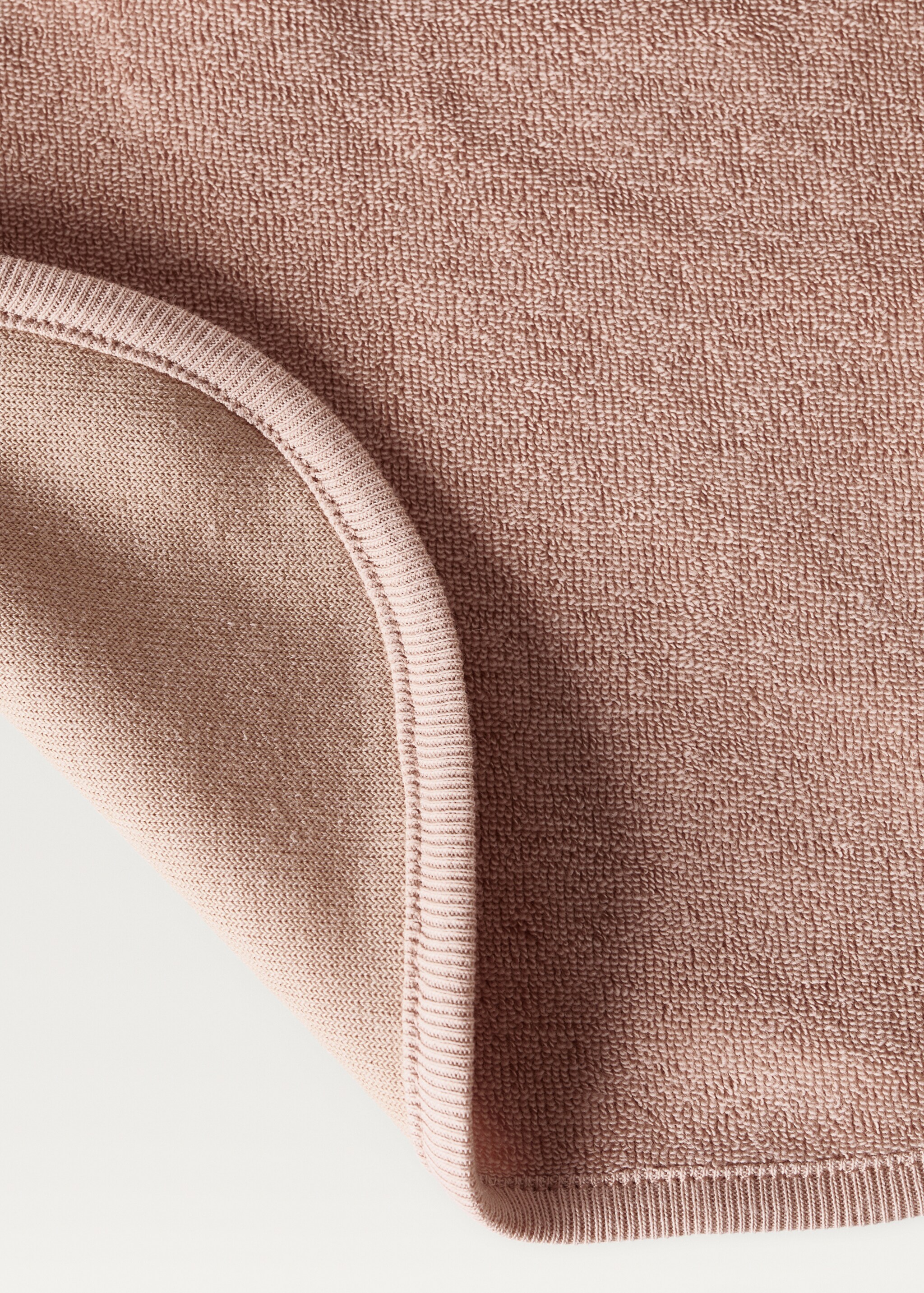 Lätzchen aus Baumwollfrottee - Detail des Artikels 1, Rosa. Ref: 87083302-00.