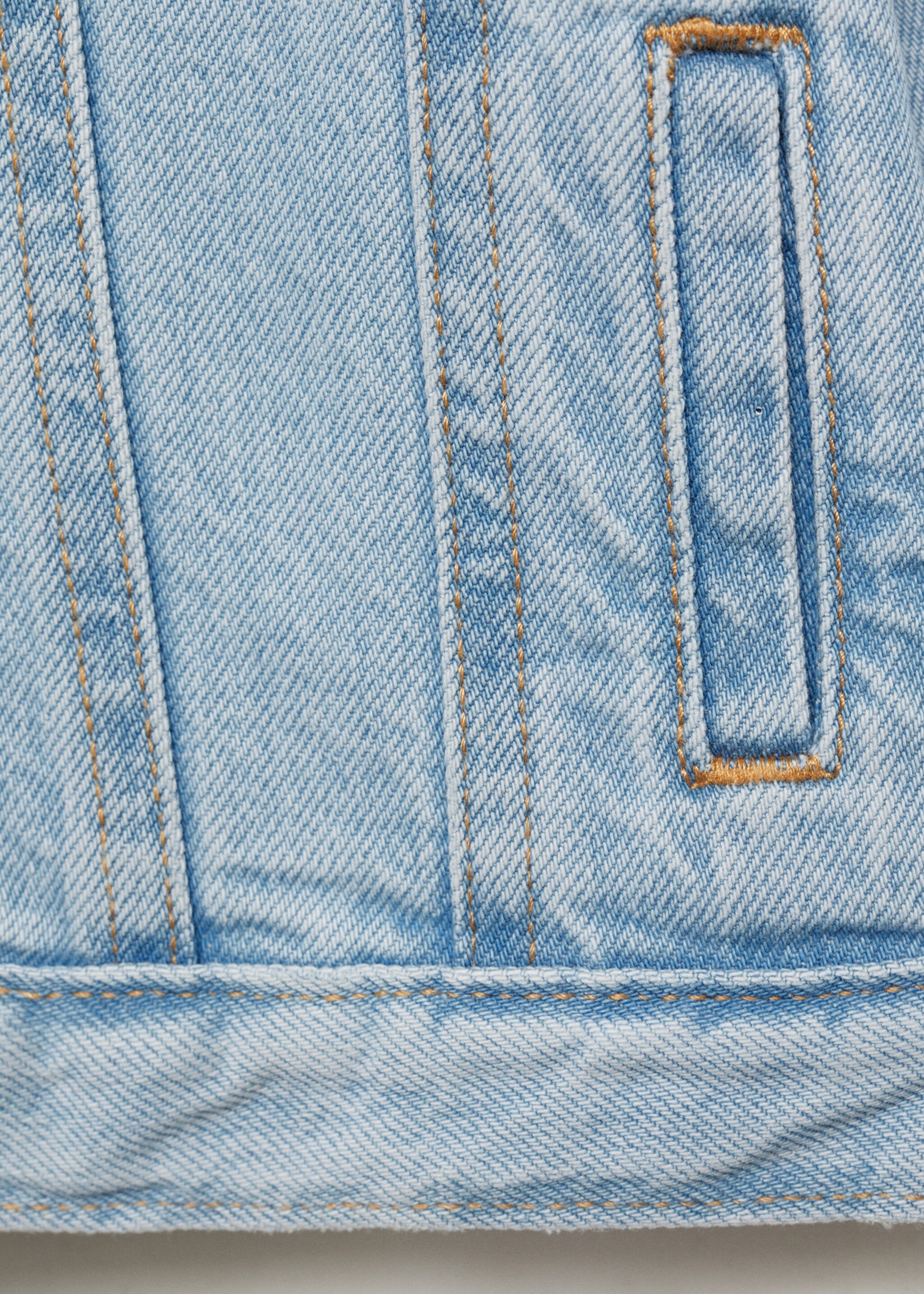 Frills denim jacket - Details of the article 0, Light Blue. Ref: 87083632-00.