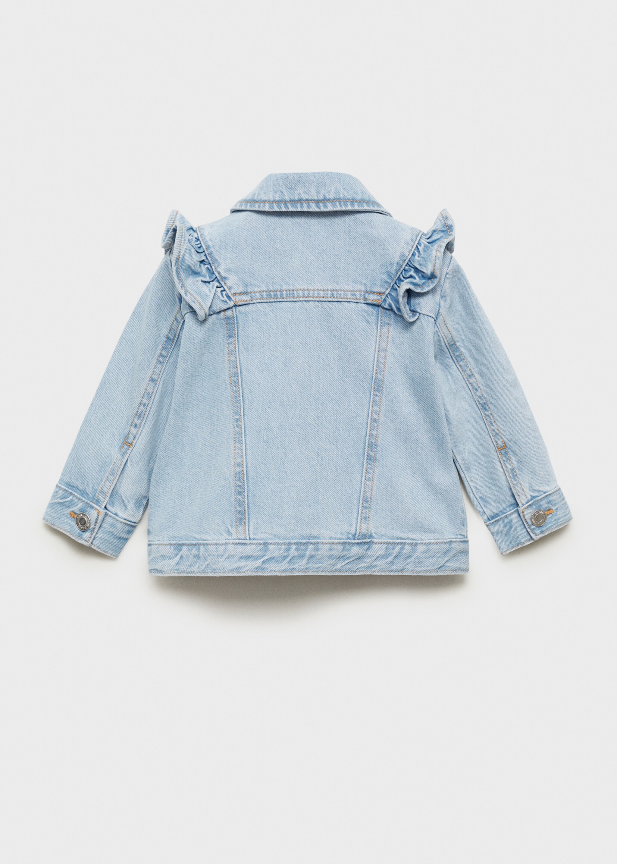 Frills denim jacket - Reverse of the article, Light Blue. Ref: 87083632-00.