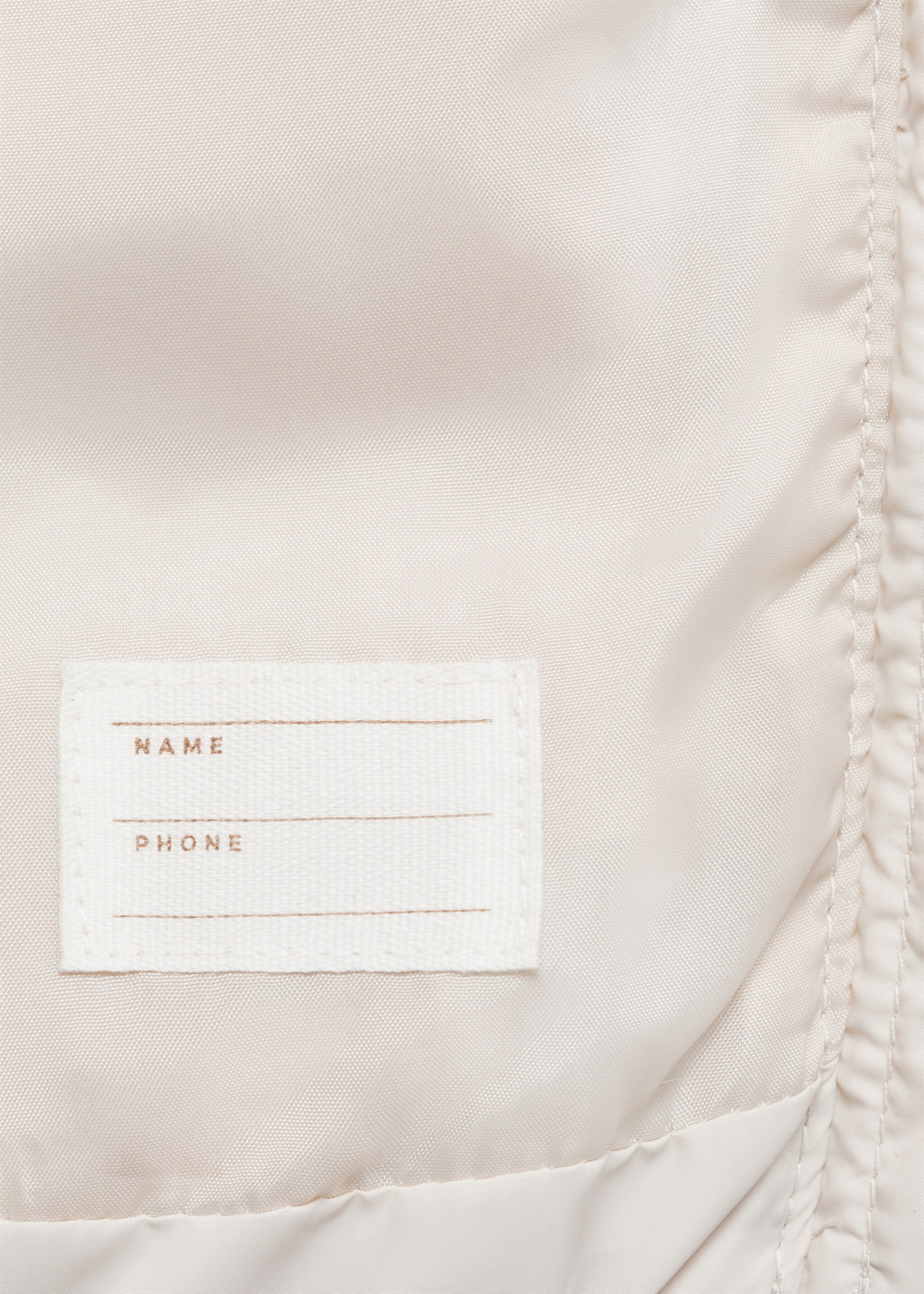 Quilted gilet with hood - Details of the article 8, Ice Grey. Ref: 87083633-00.