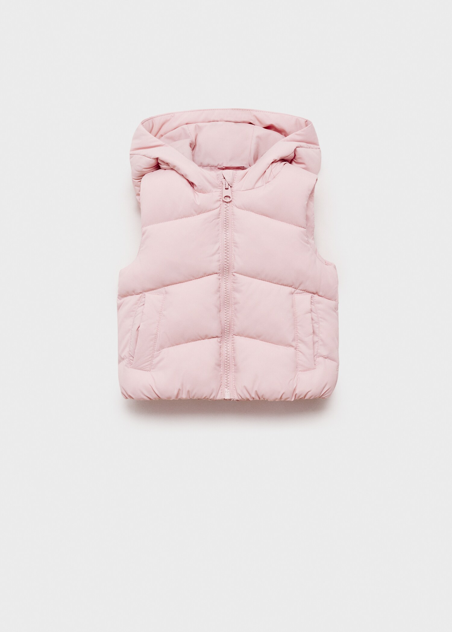 Quilted gilet with hood - Article without model