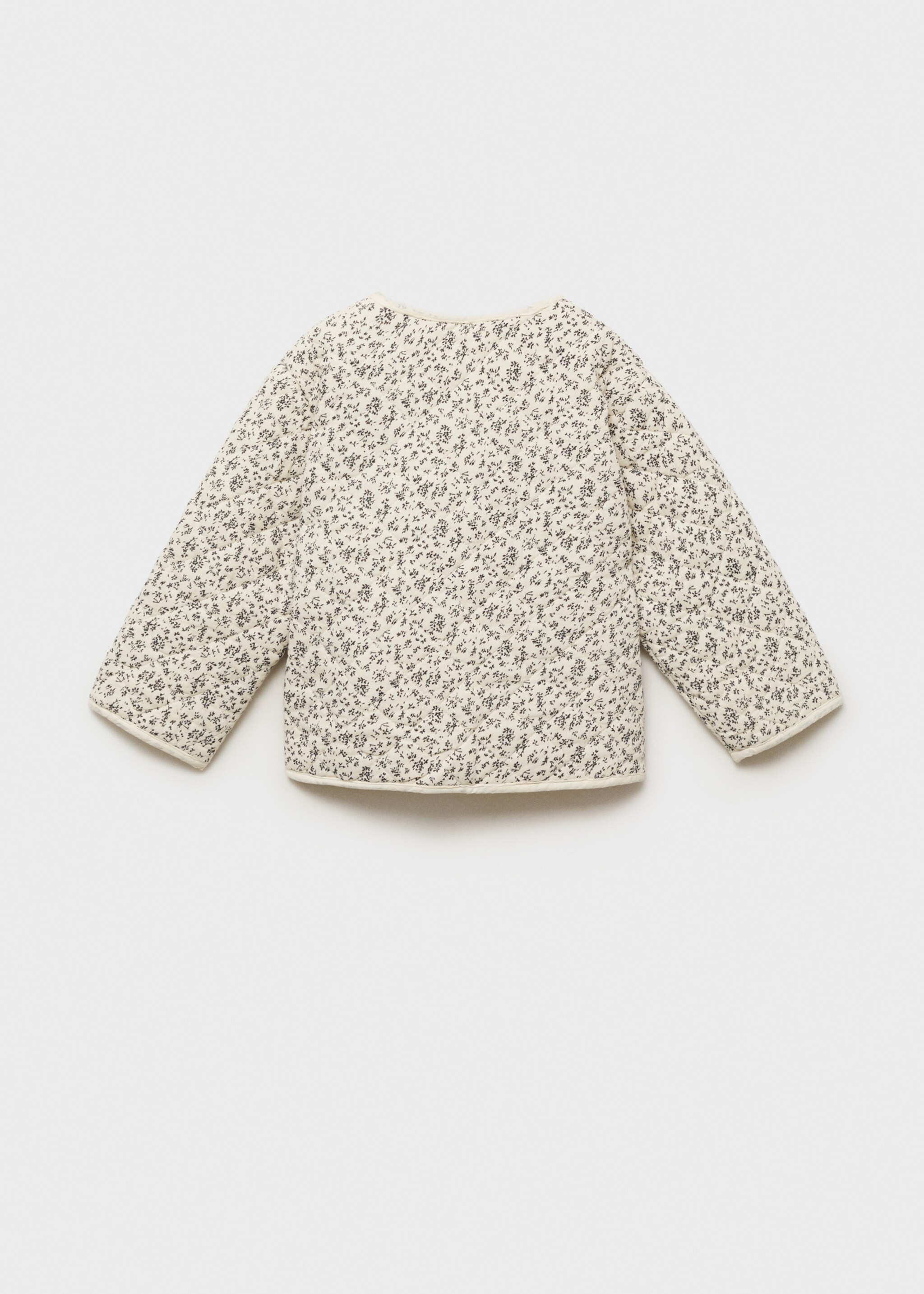 Quilted coat - Reverse of the article, Ecru. Ref: 87083635-00.