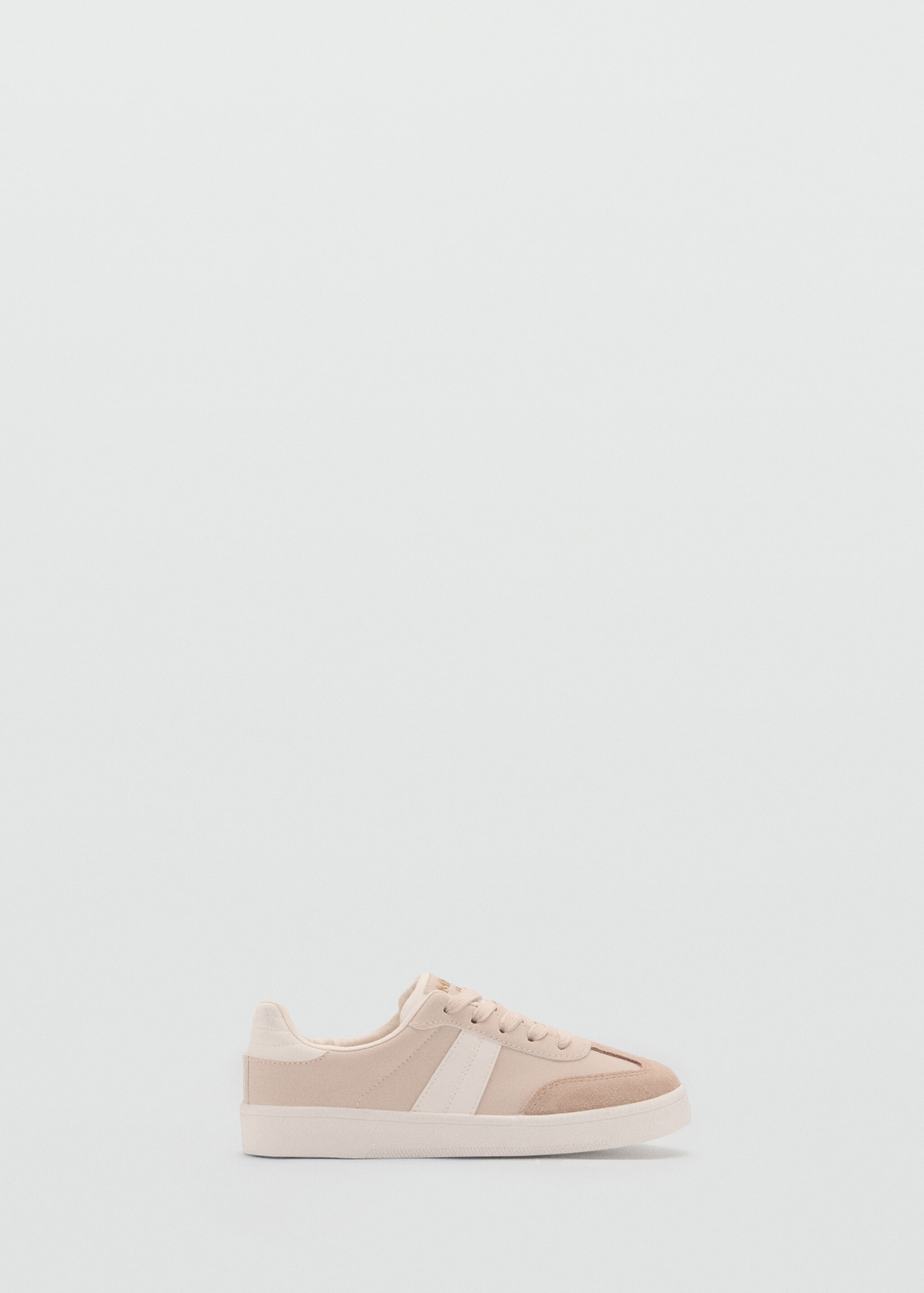 Kombinierte Leder-Sneakers - Artikel ohne Model, Pastellrosa. Ref: 87083637-00.