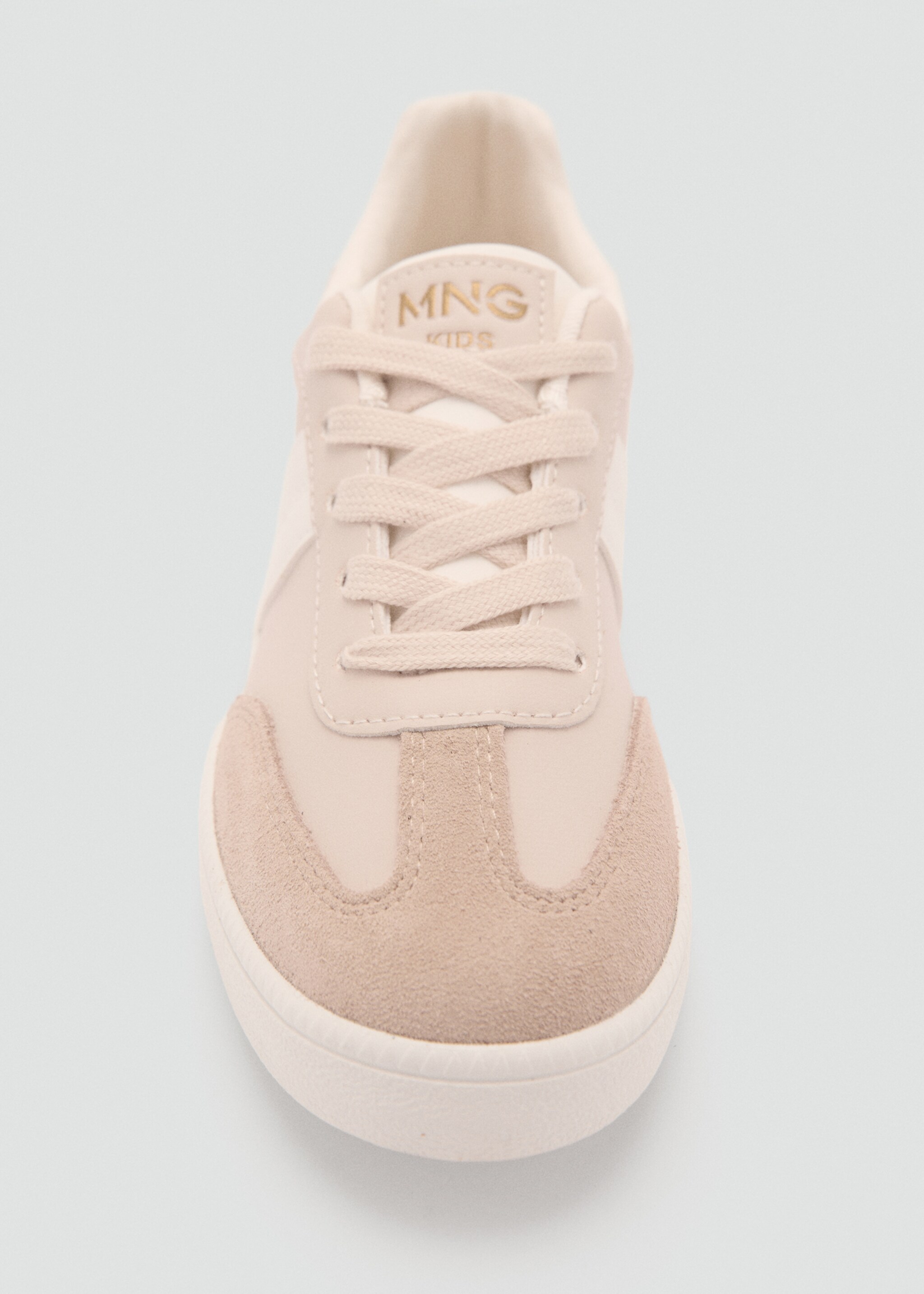 Kombinierte Leder-Sneakers - Detail des Artikels 2, Pastellrosa. Ref: 87083637-00.