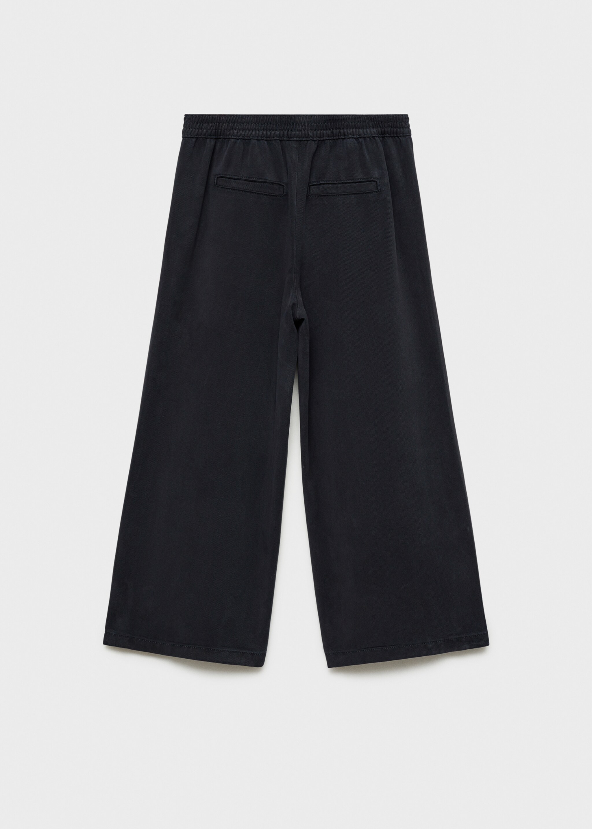 Pantalón culotte botones - Reverso del artículo, Azul marino oscuro. Ref: 87083642-00.