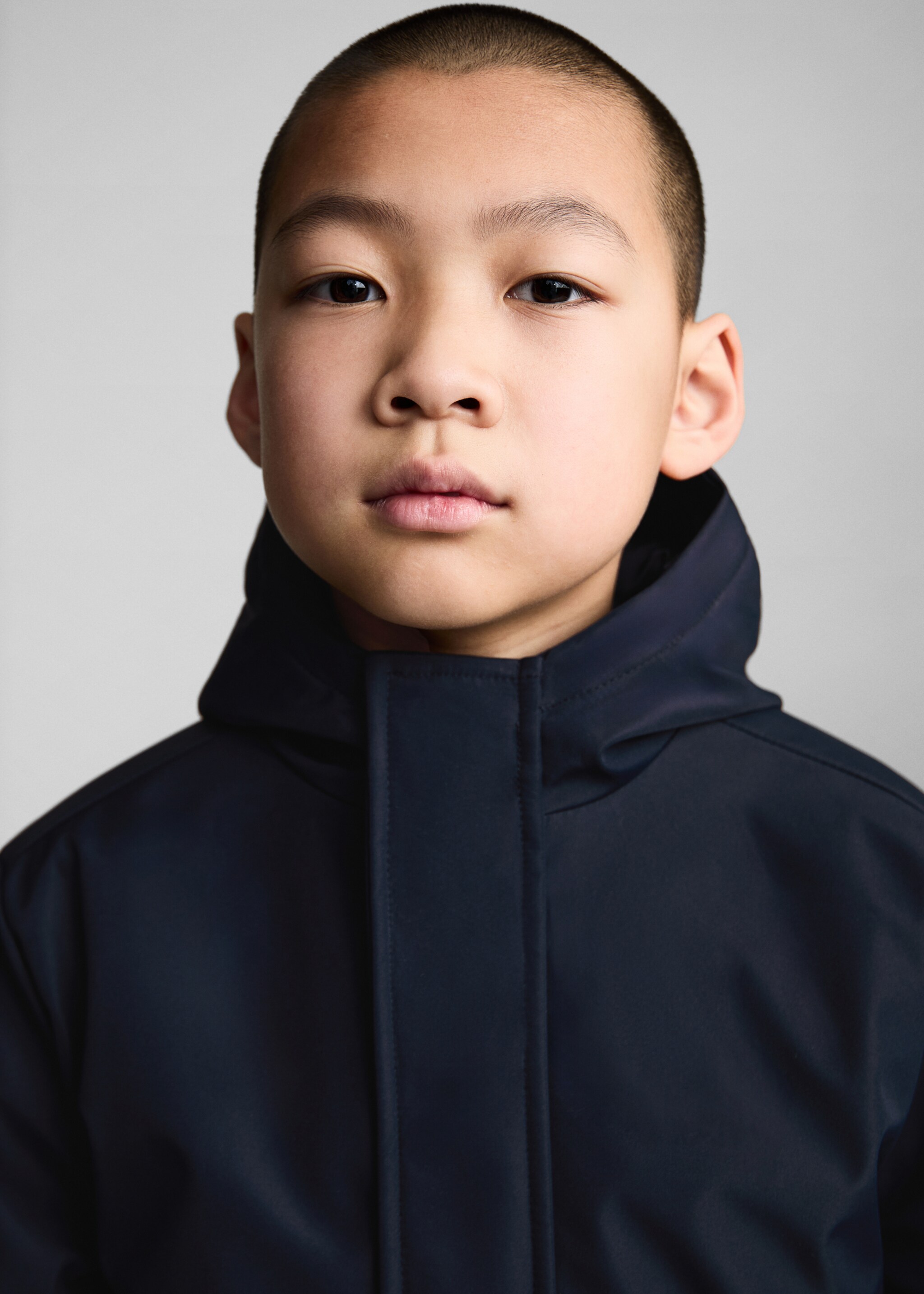 Waterproof padded parka - Details of the article 1, Dark Navy. Ref: 87083643-00.