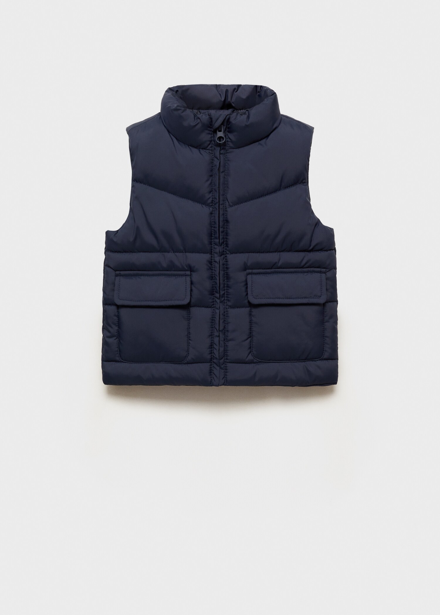 Quilted gilet with pockets - Article without model