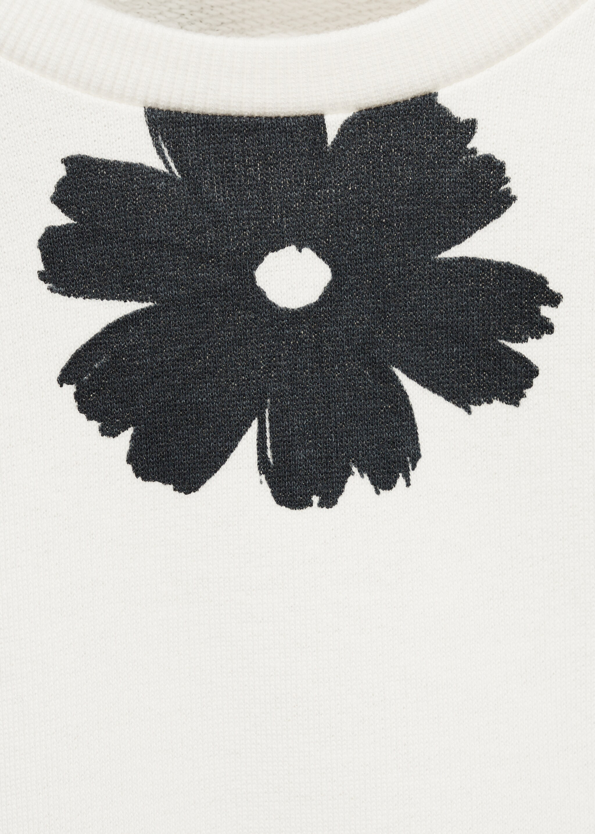 Dessuadora estampat floral - Detall de l'article 8, Blanc trencat. Ref: 87083645-00.