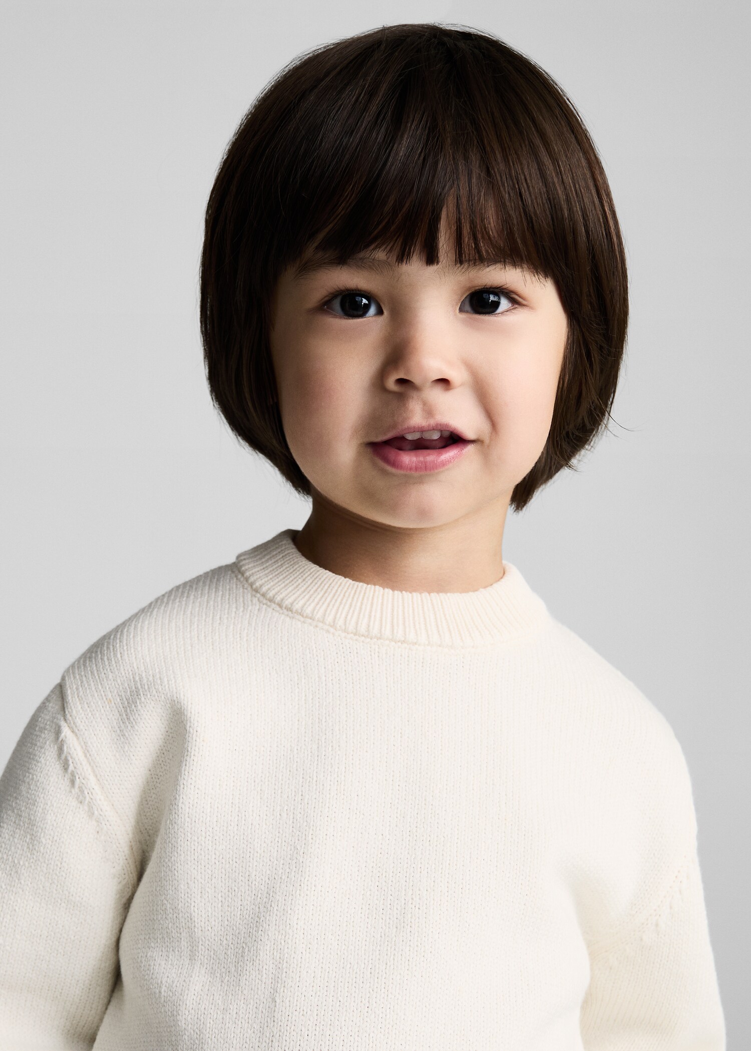 Knitted cotton sweater - Details of the article 1