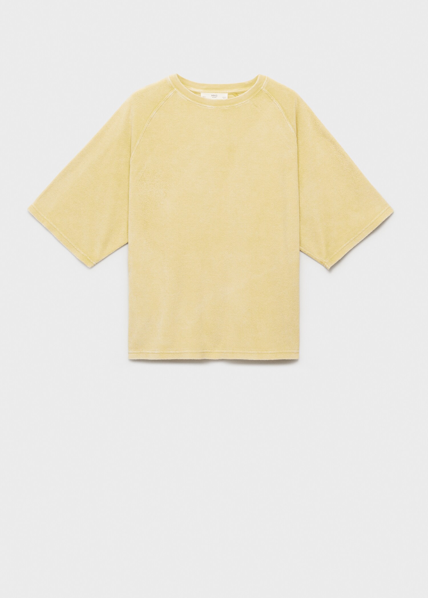 Overdyed terry cotton t-shirt - Article without model