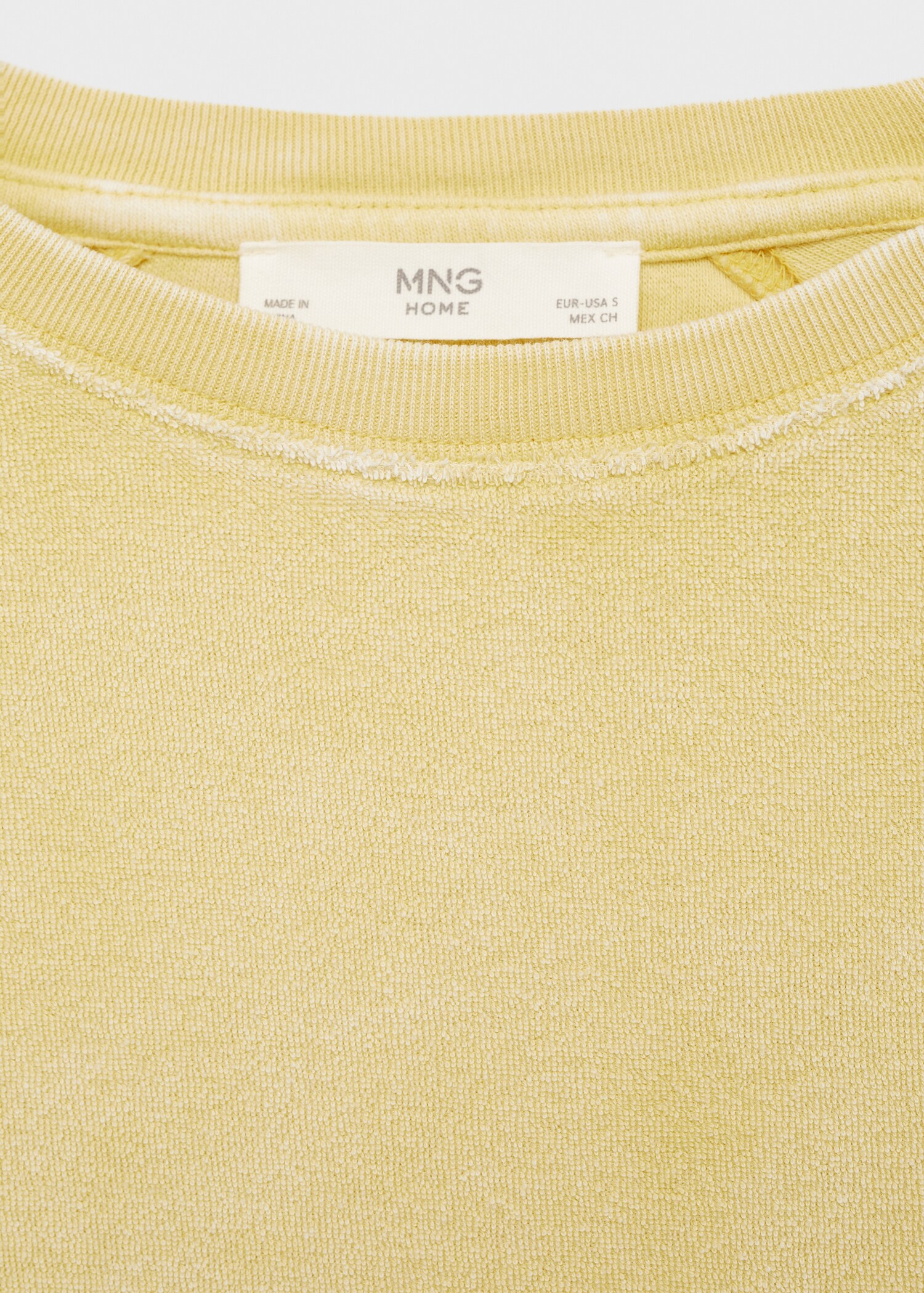 Overdyed terry cotton t-shirt - Details of the article 8