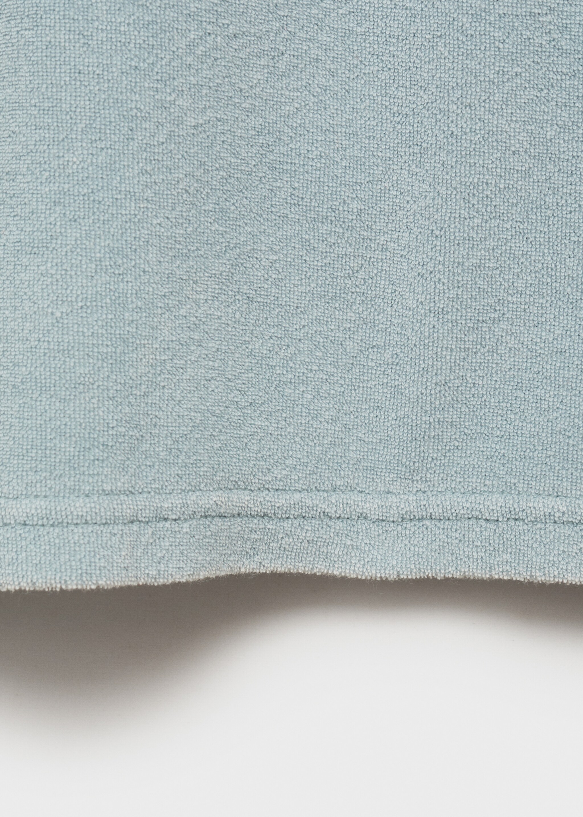 Overdyed terry cotton t-shirt - Details of the article 0, Mint Green. Ref: 87083652-00.
