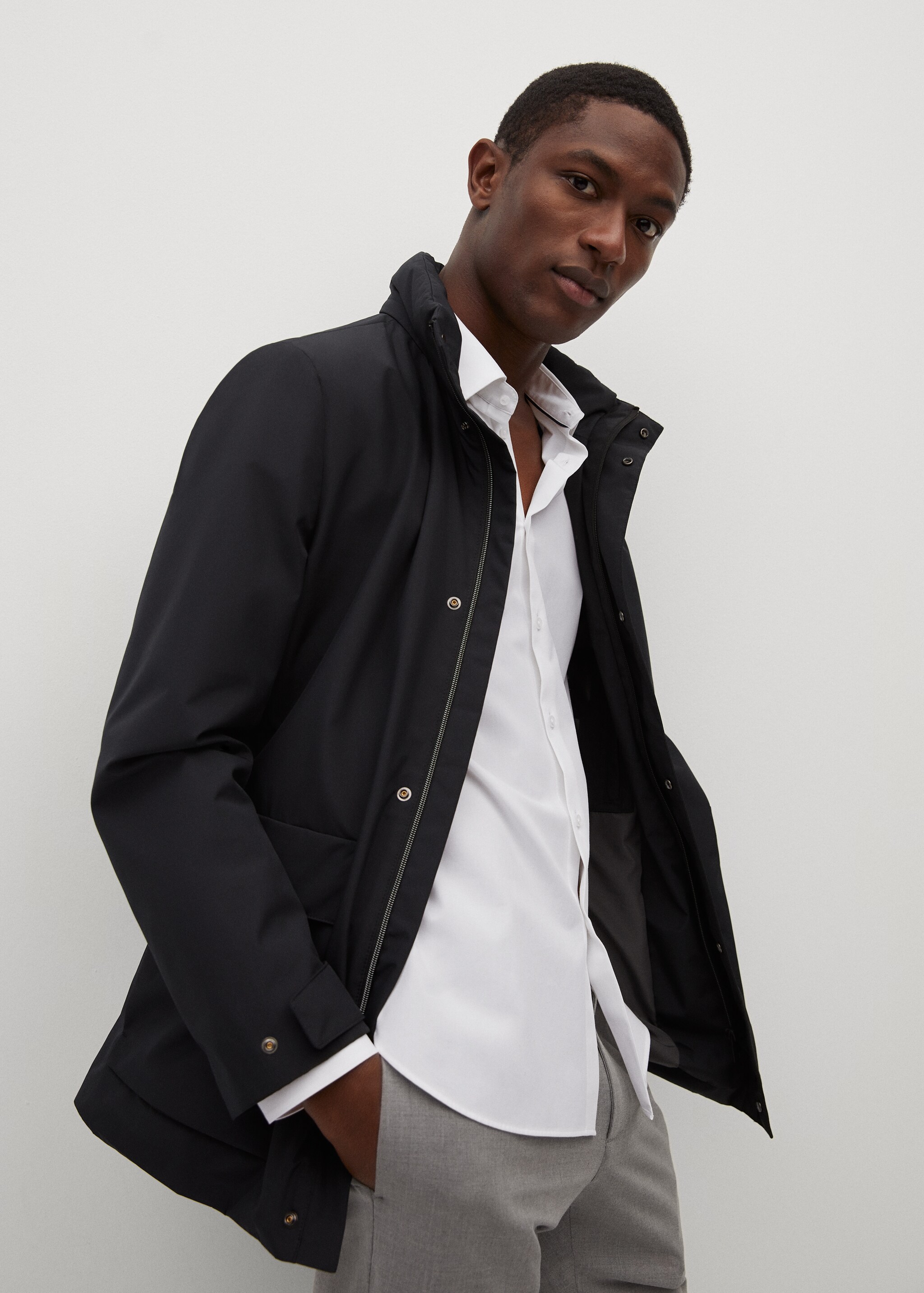 Camisa slim fit algodón stretch - Detalle del artículo 2