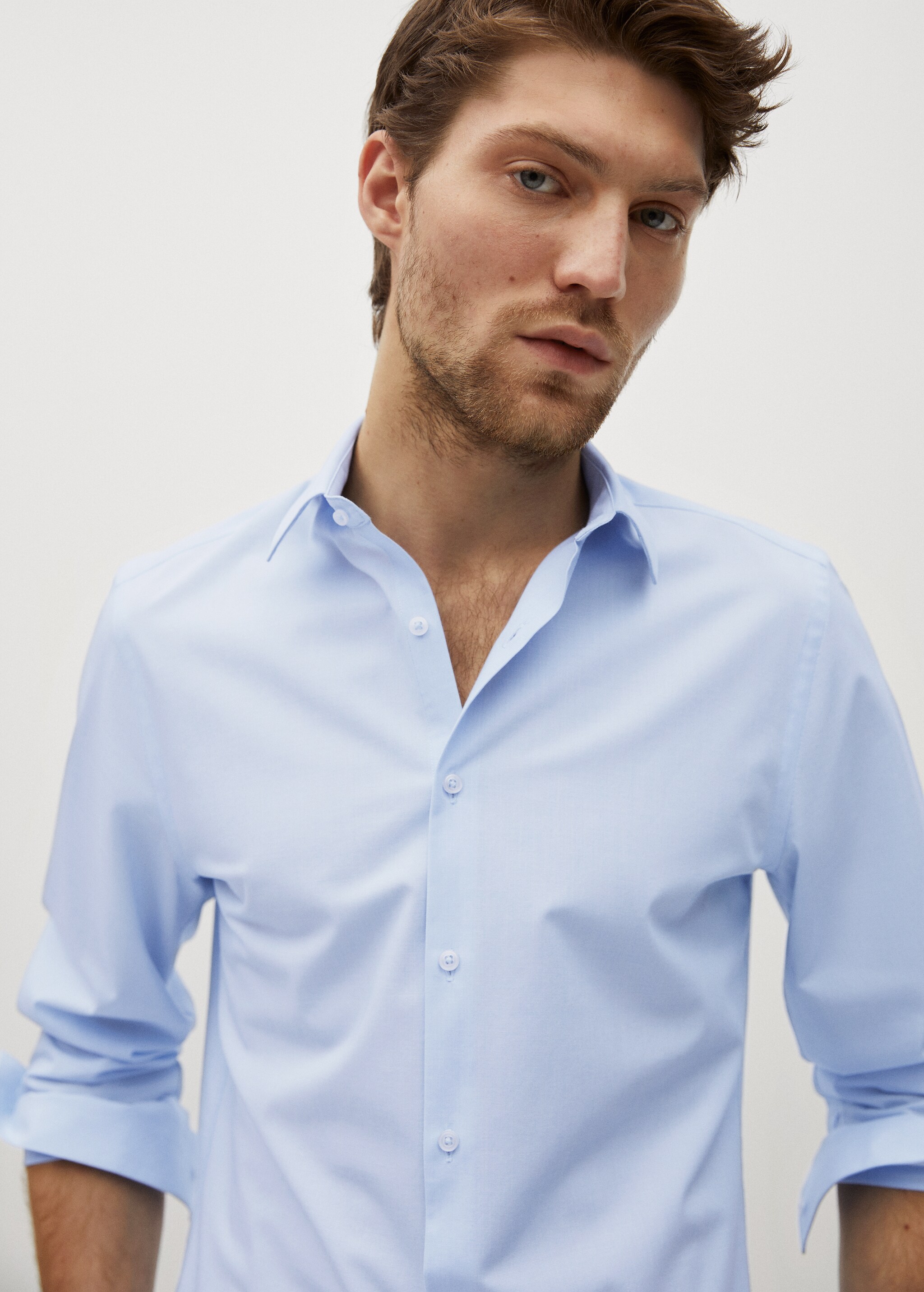 Camisa slim fit algodón stretch - Detalle del artículo 1