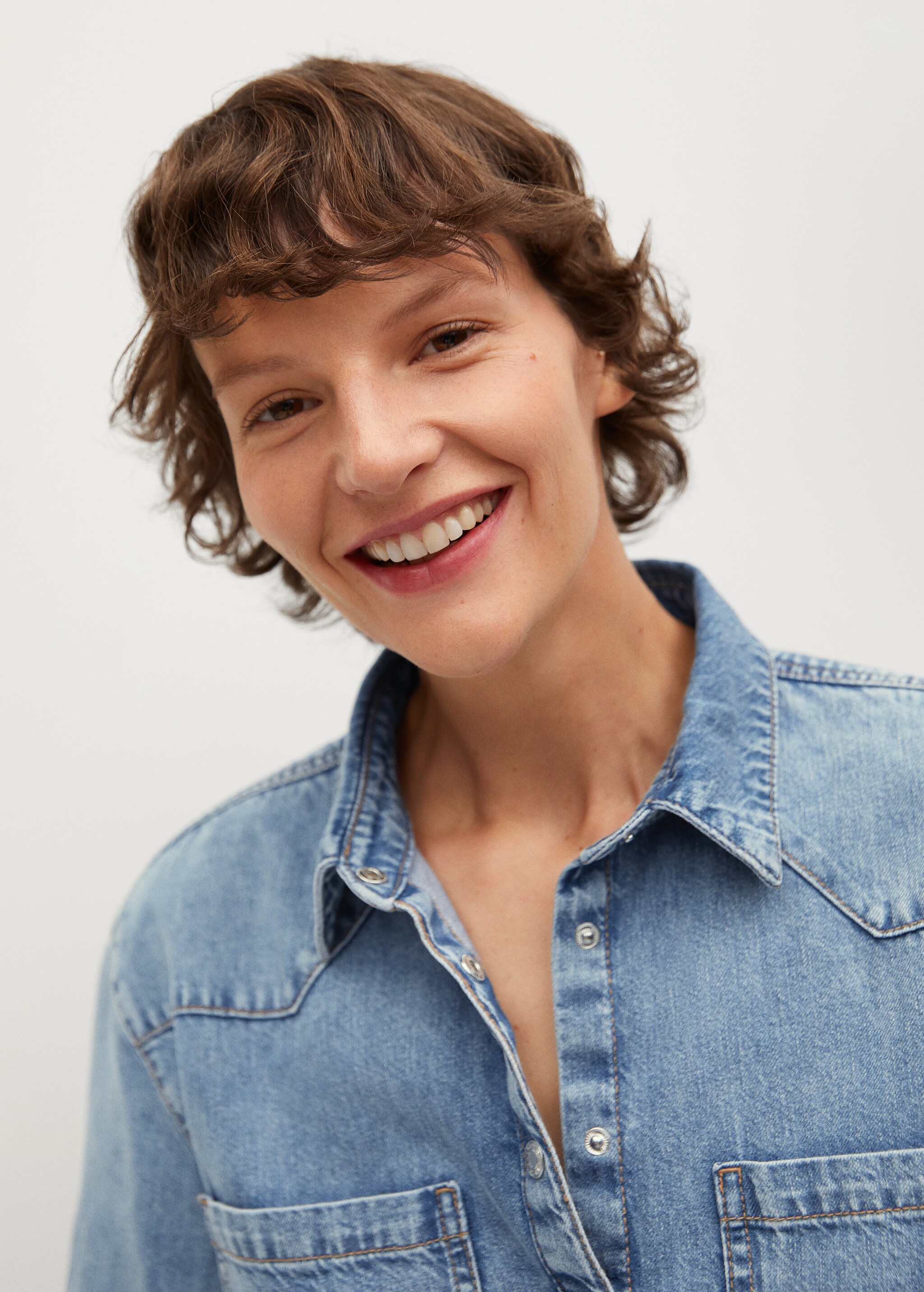 Camisa denim algodón - Detalle del artículo 1