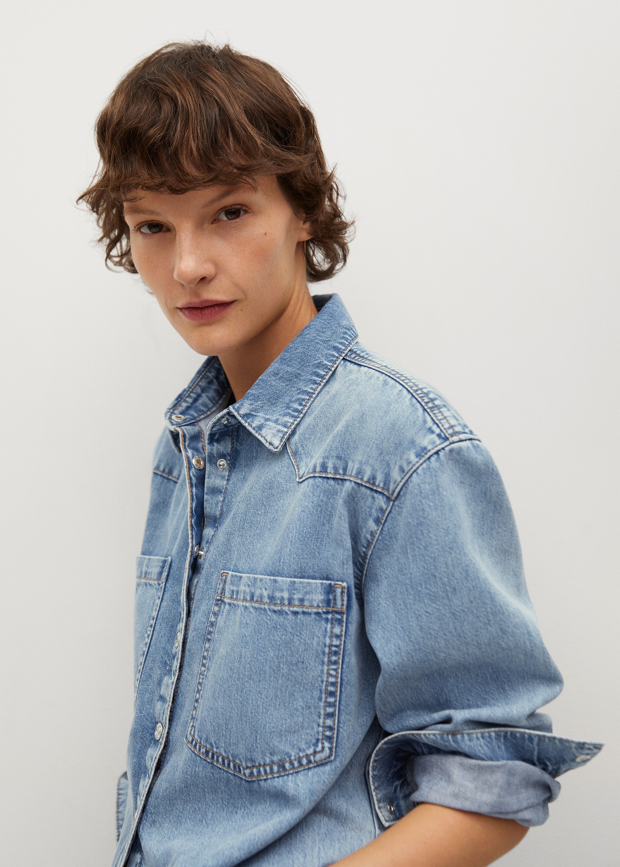 Camisa denim algodón - Detalle del artículo 2