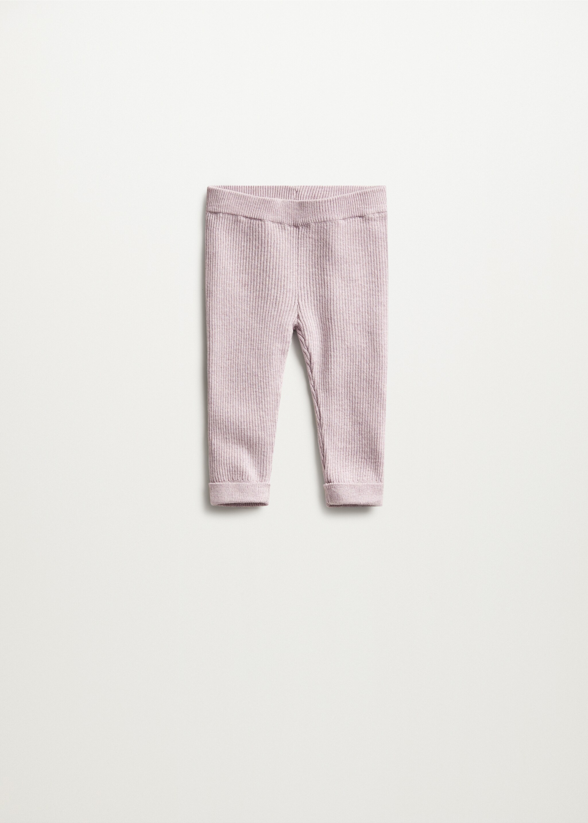 Leggings canalé bajo vuelto - Artículo sin modelo