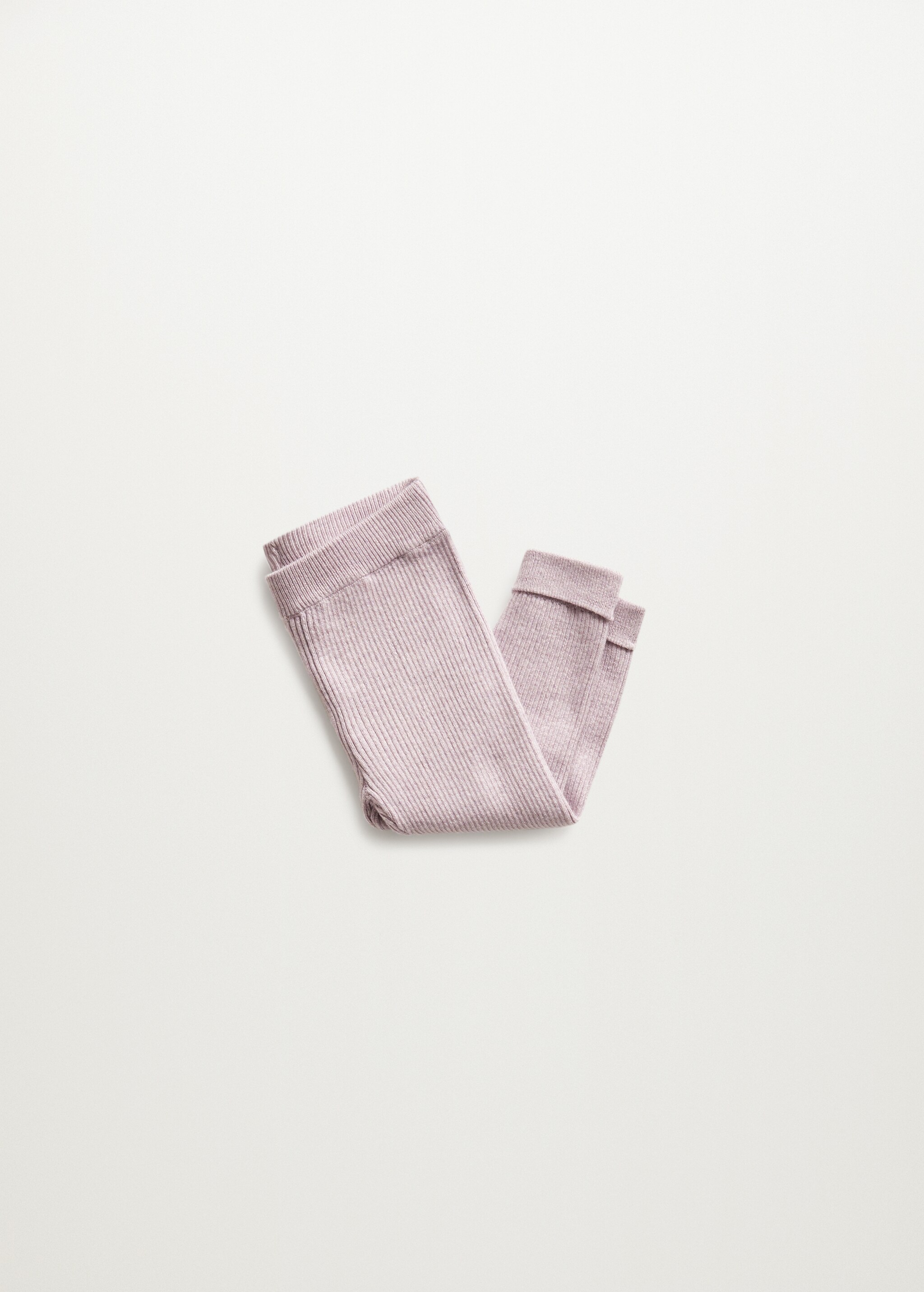 Leggings canalé bajo vuelto - Detalle del artículo 8