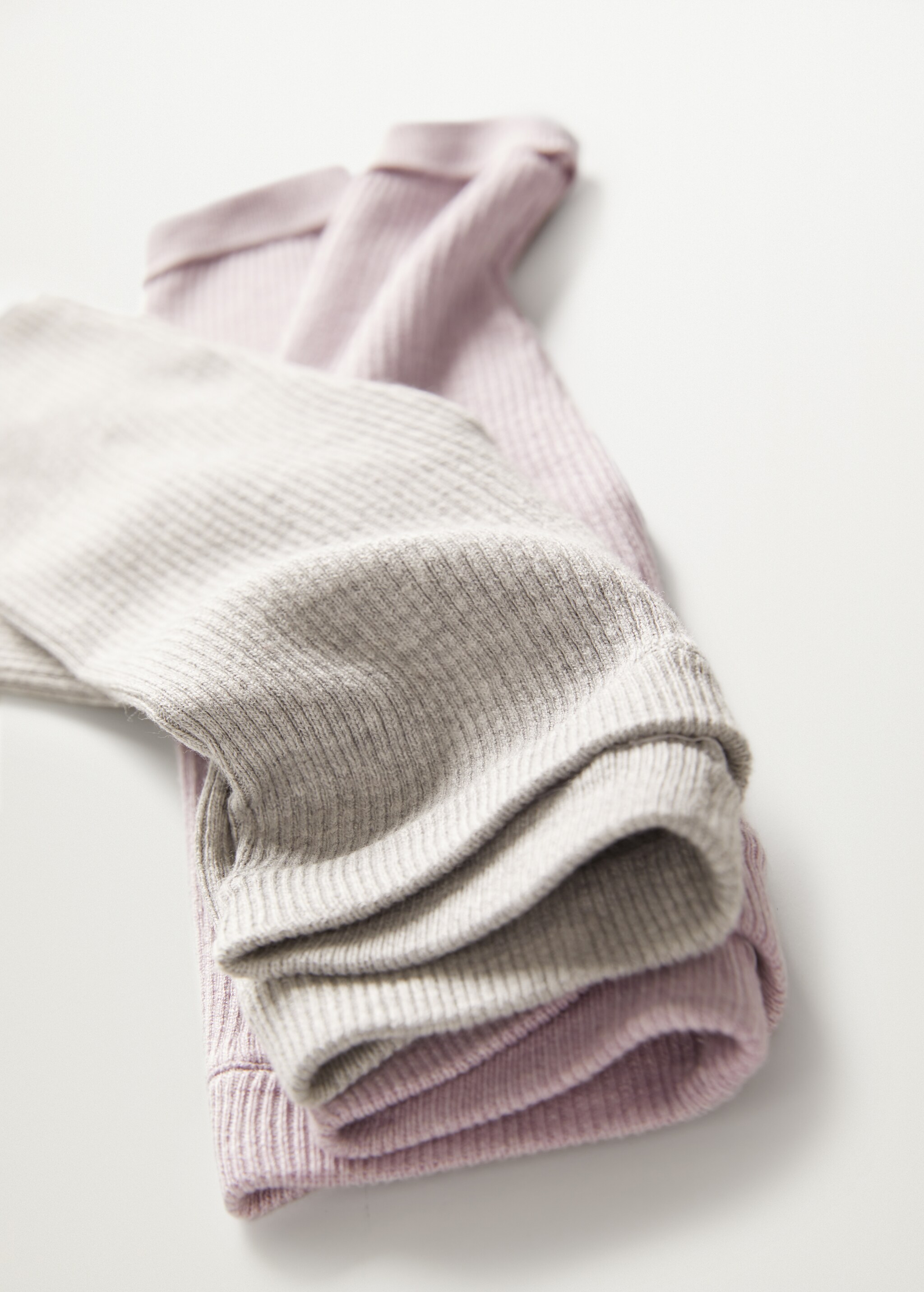 Leggings canalé bajo vuelto - Detalle del artículo 9