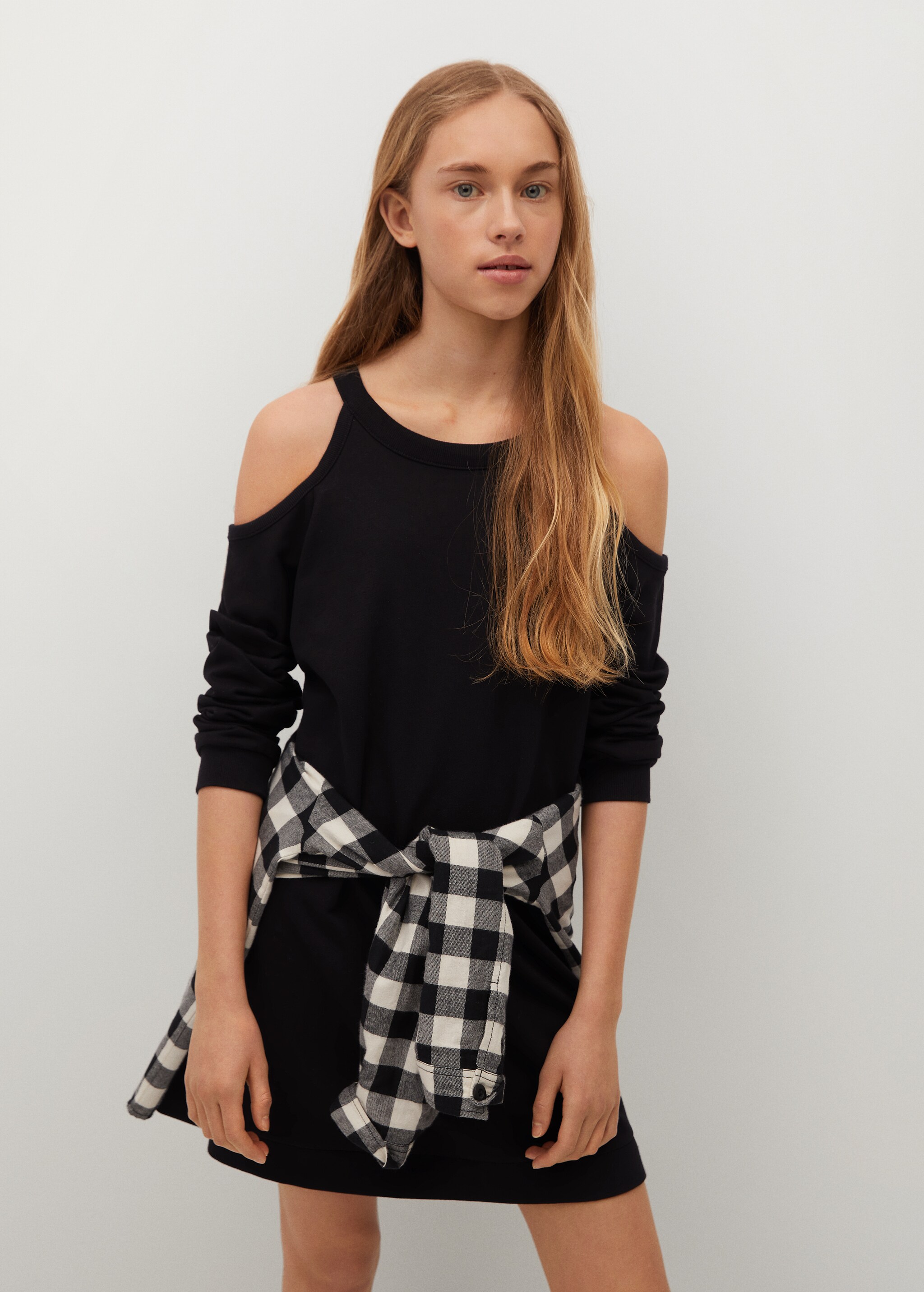 Schulterfreies Kleid - Mittlere Ansicht