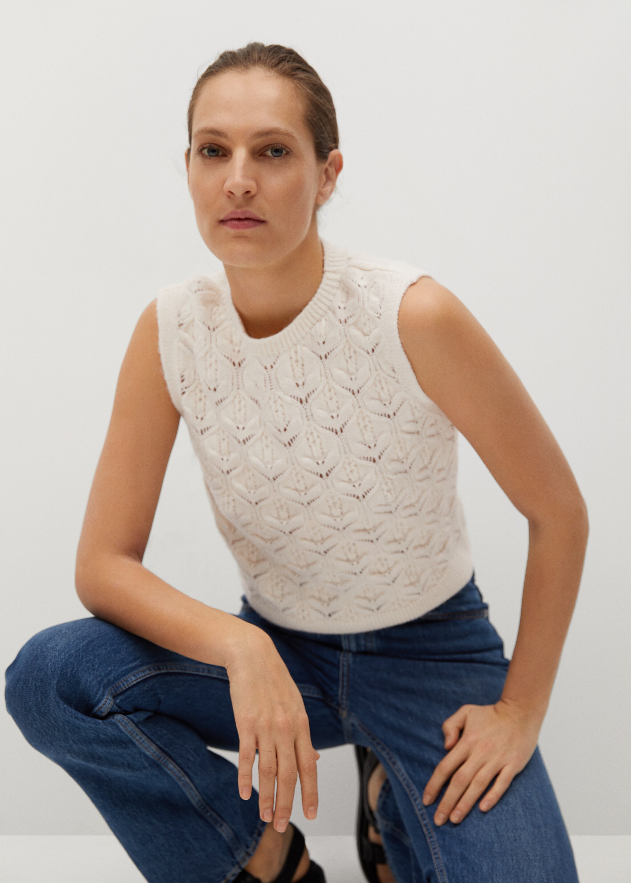 Vesta s odnímatelným límečkem stylu babydoll - Detail zboží 2