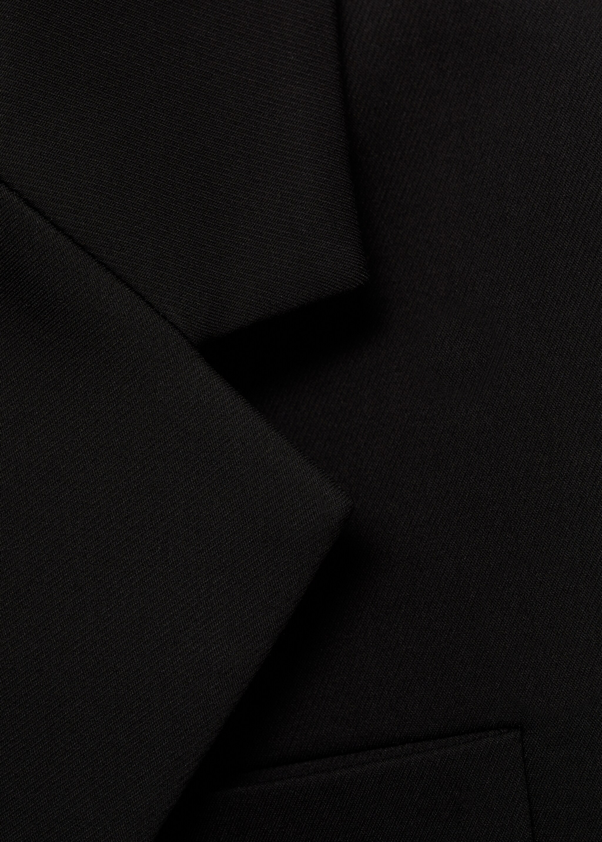 Cotton midi-coat with buttons - Details of the article 0, Black. Ref: 87084062-00.