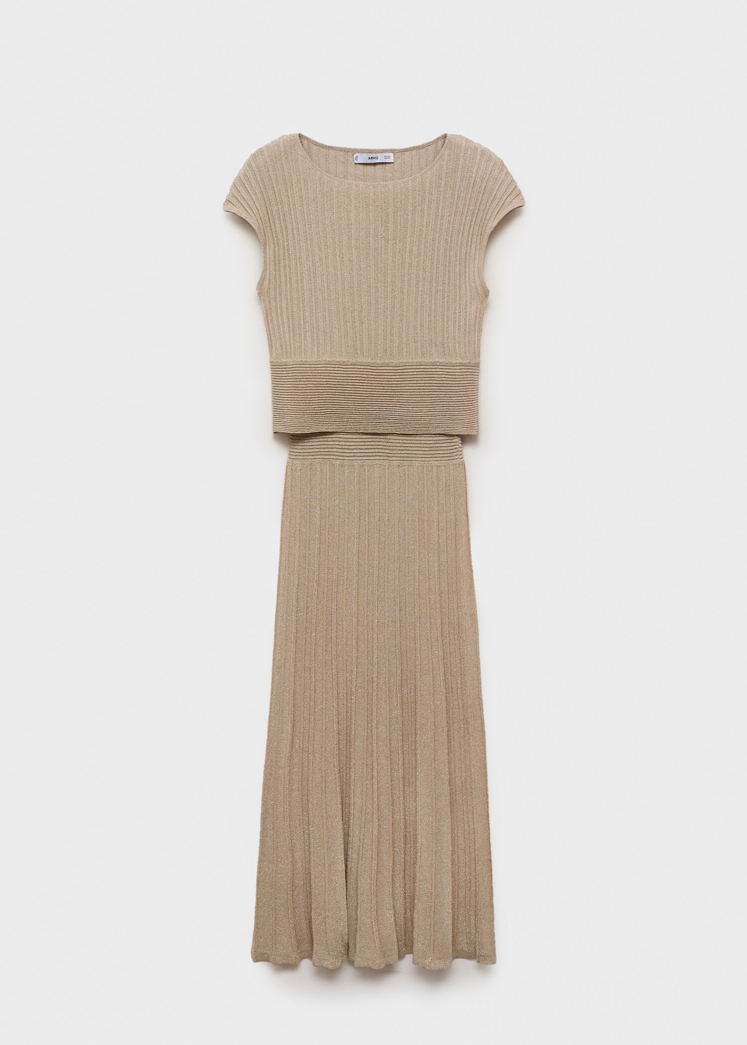 Knitted dress with shiny finish - Article without model