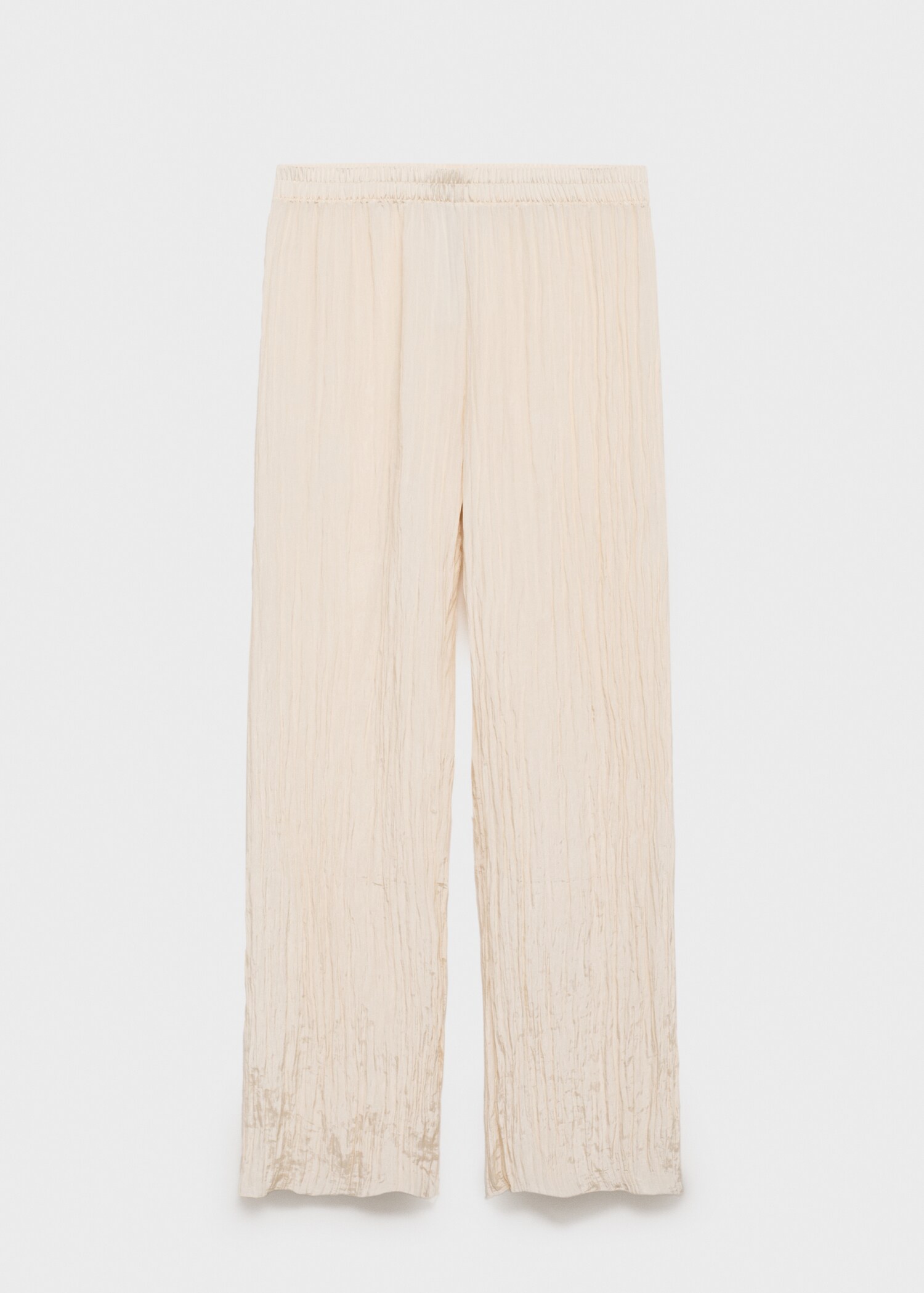 Pleated straight trousers - Article without model