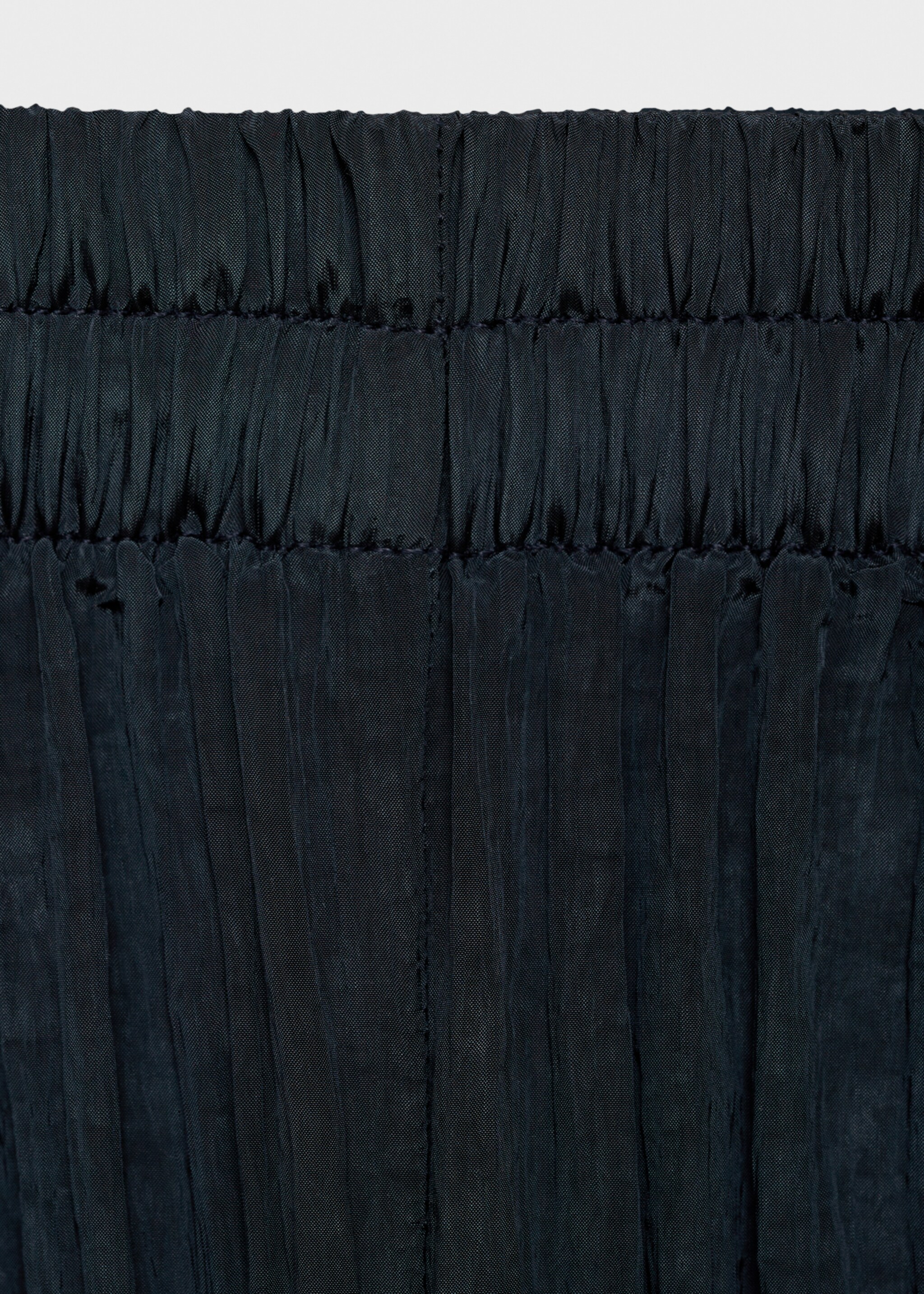 Pleated straight trousers - Details of the article 8, Blue. Ref: 87084064-00.