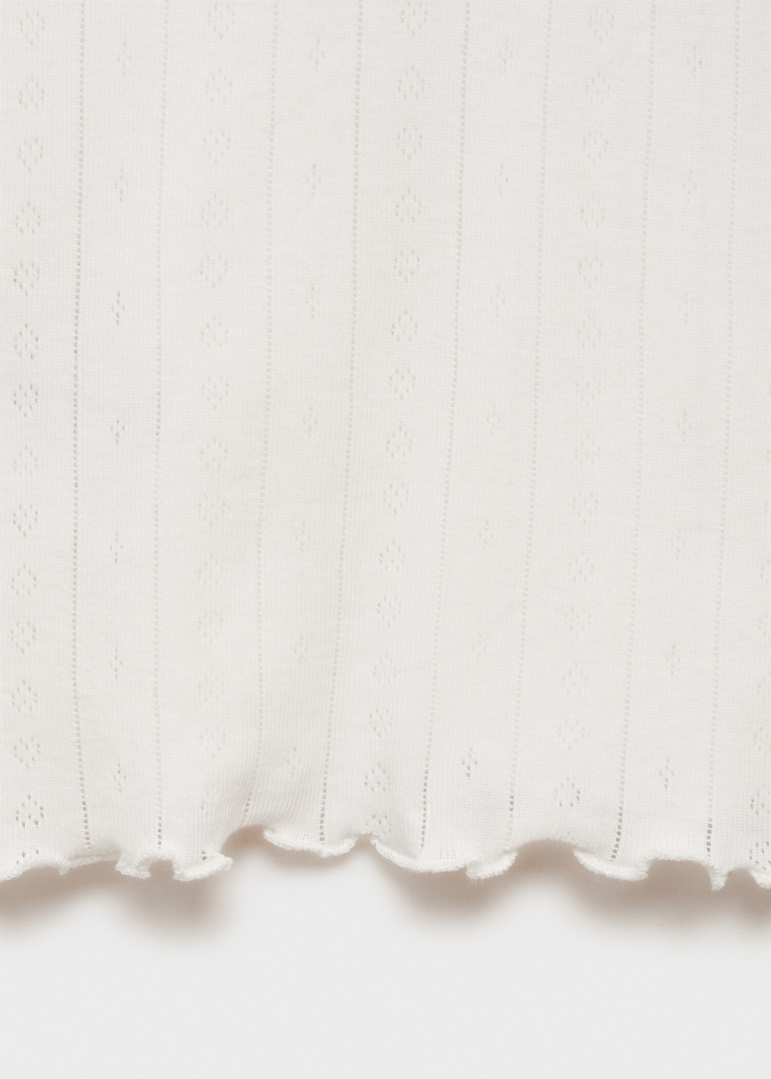 Unstitched cotton pyjama top - Details of the article 0