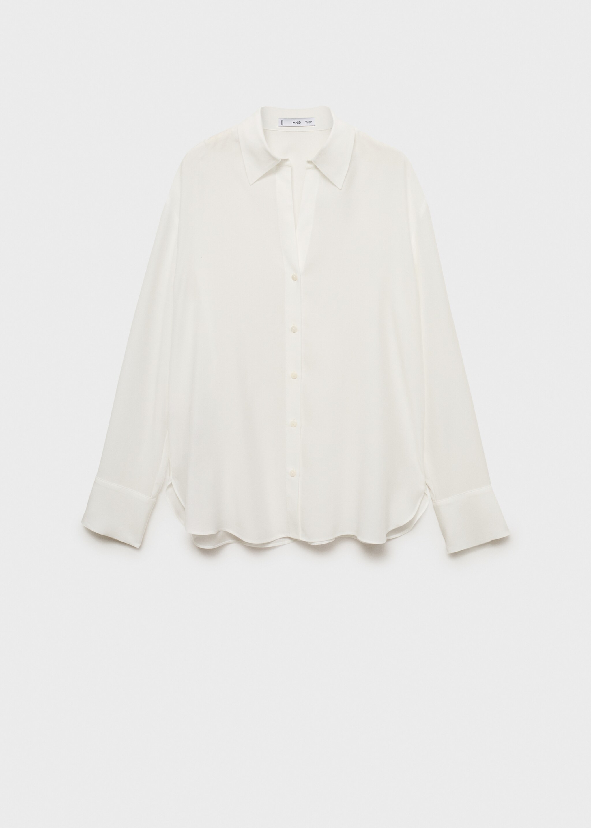Lyocell fluid shirt - Article without model, Off White. Ref: 87084067-00.