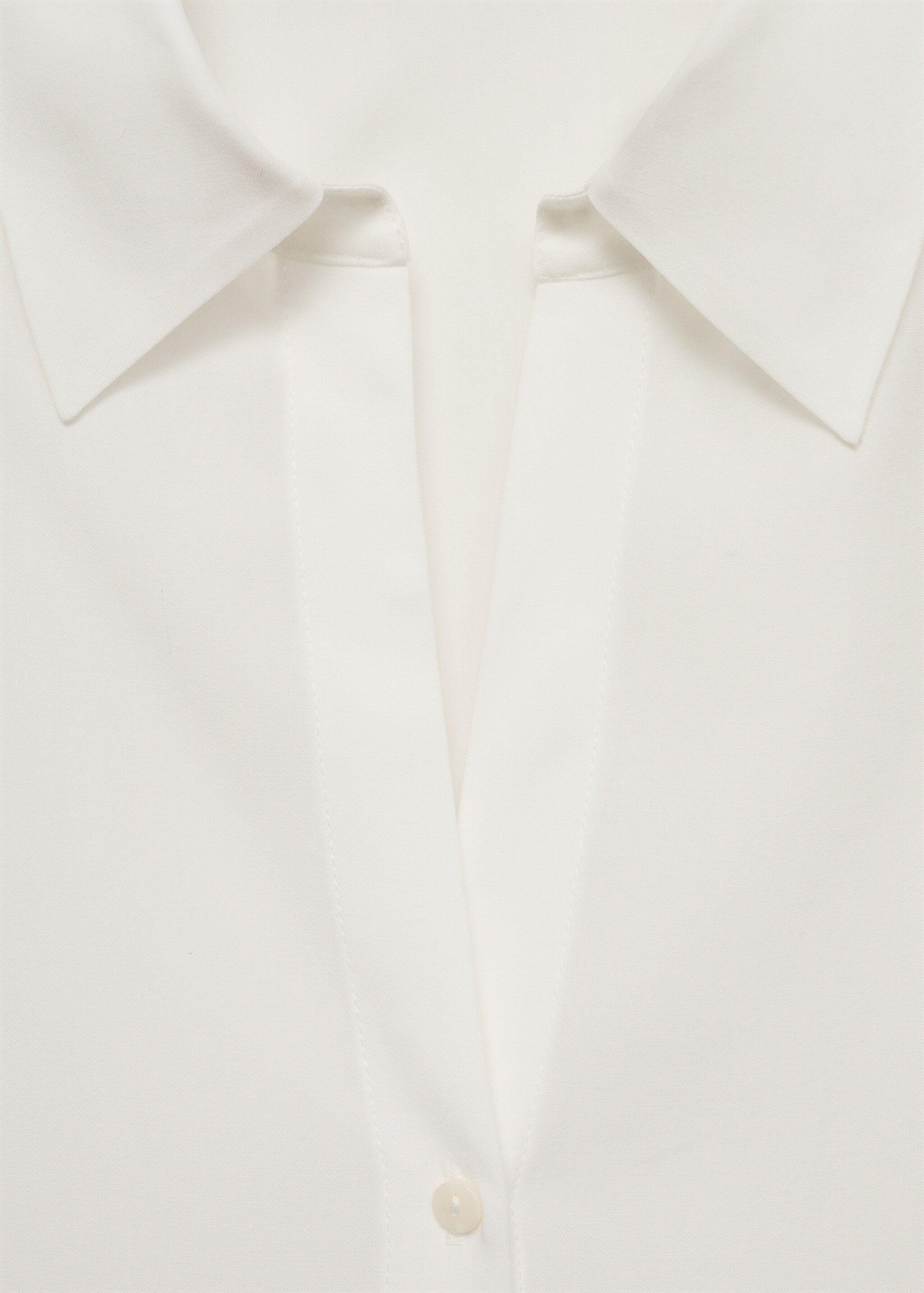 Lyocell fluid shirt - Details of the article 8, Off White. Ref: 87084067-00.