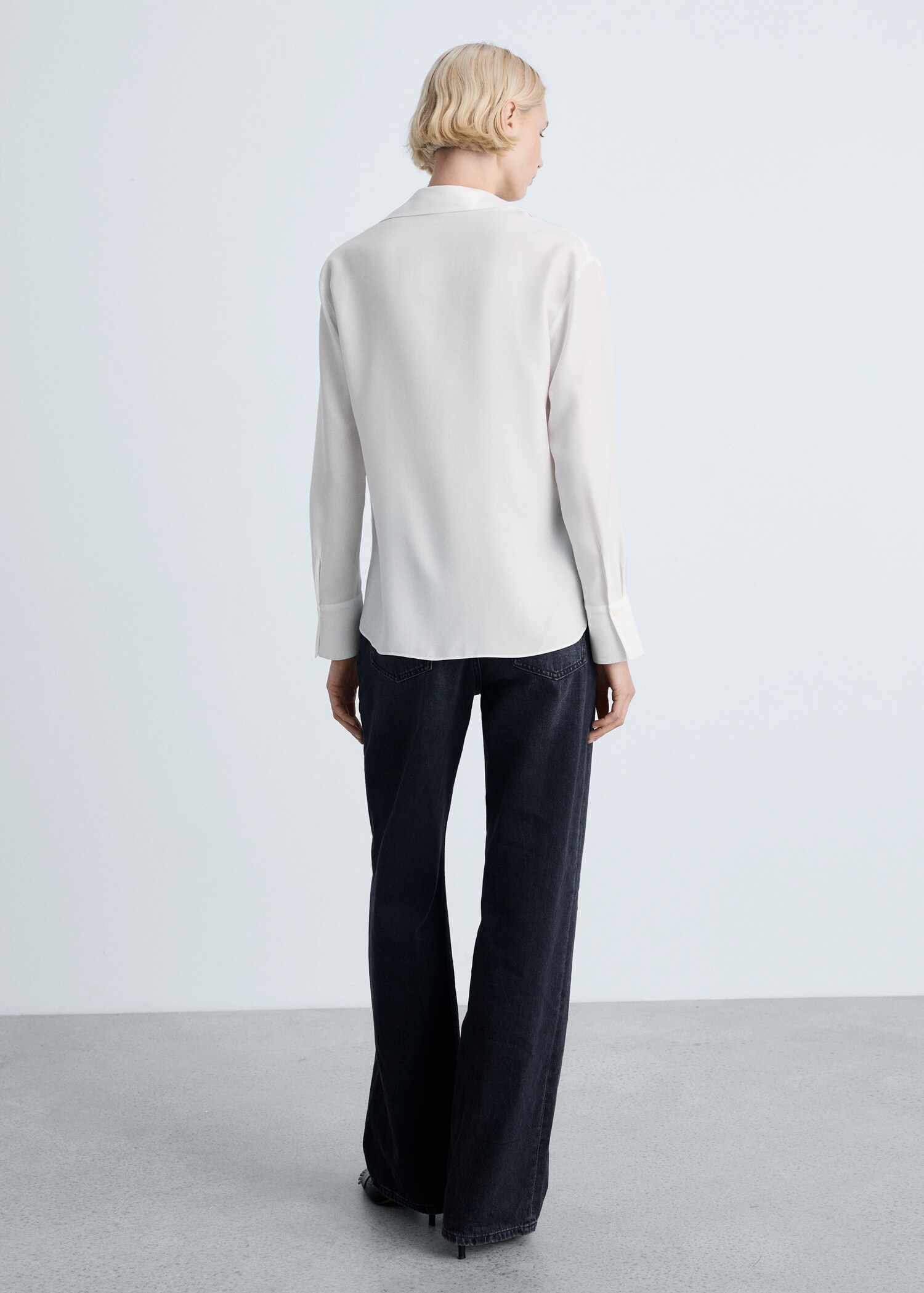 Lyocell fluid shirt - Reverse of the article