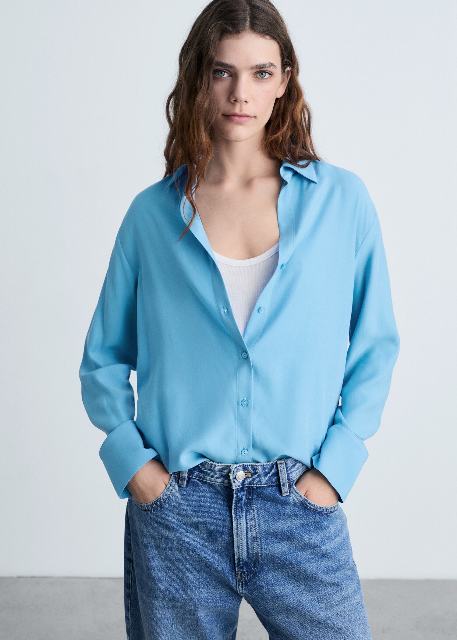 Lyocell fluid shirt - Medium plane