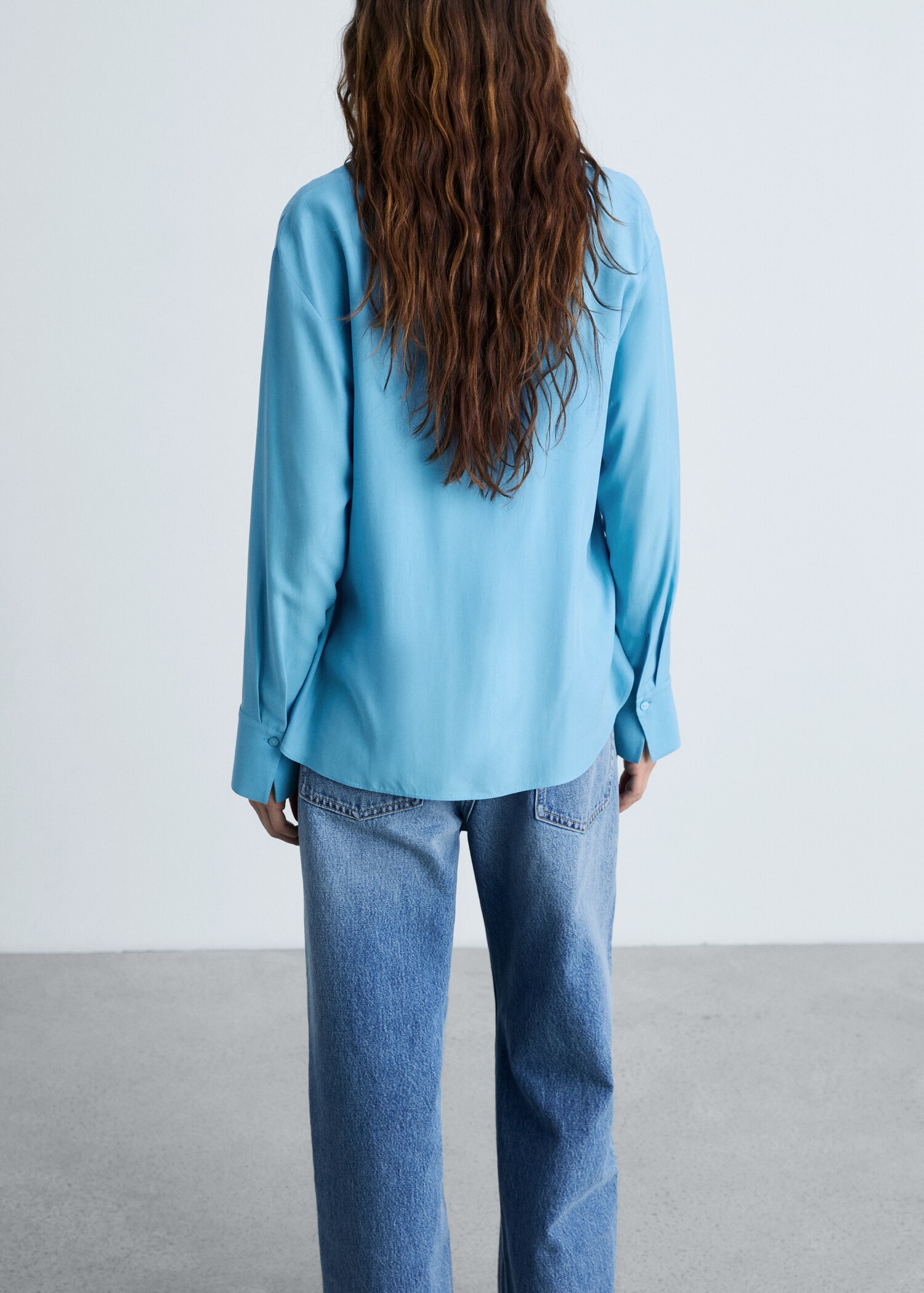 Lyocell fluid shirt - Reverse of the article