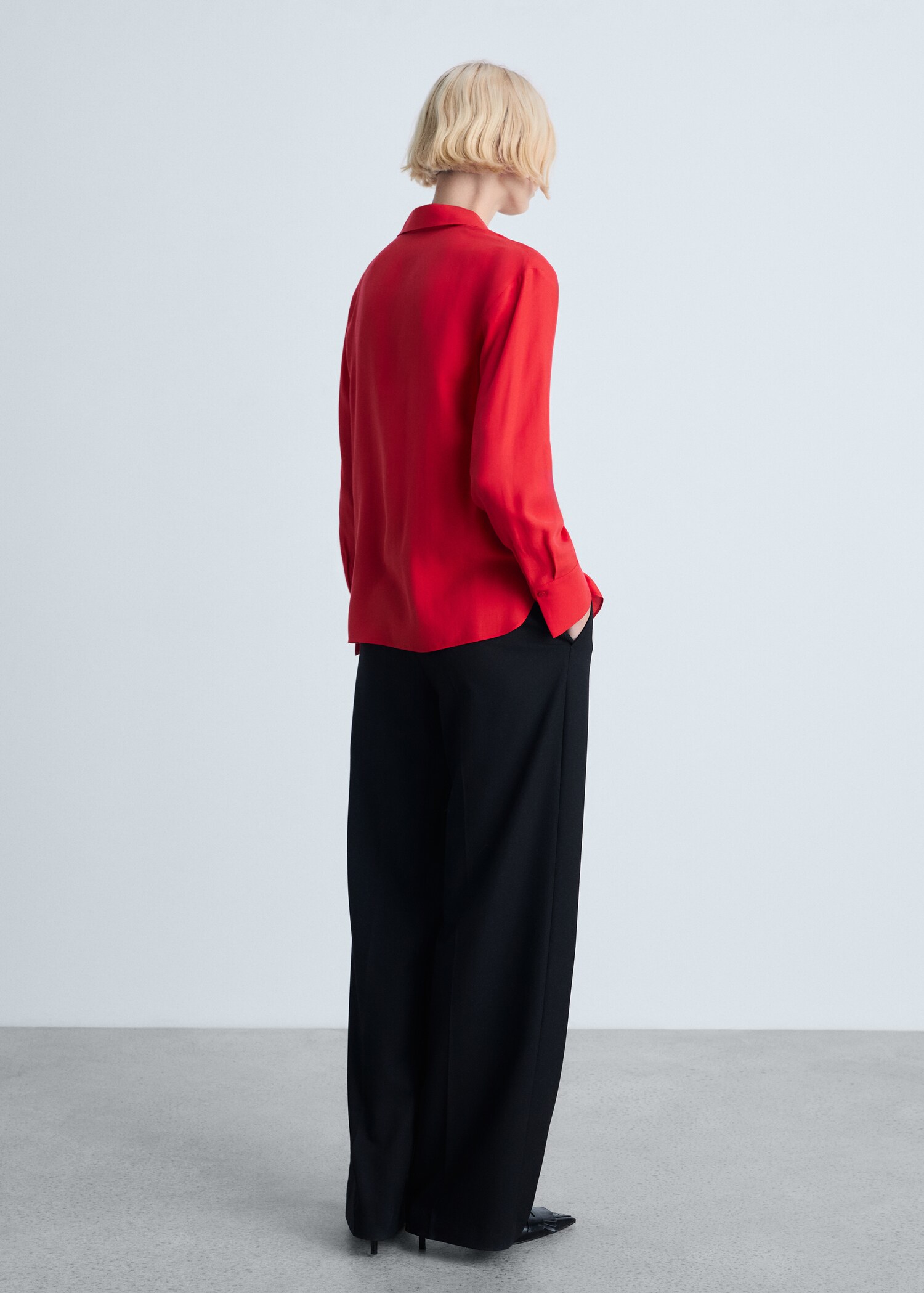 Lyocell fluid shirt - Reverse of the article